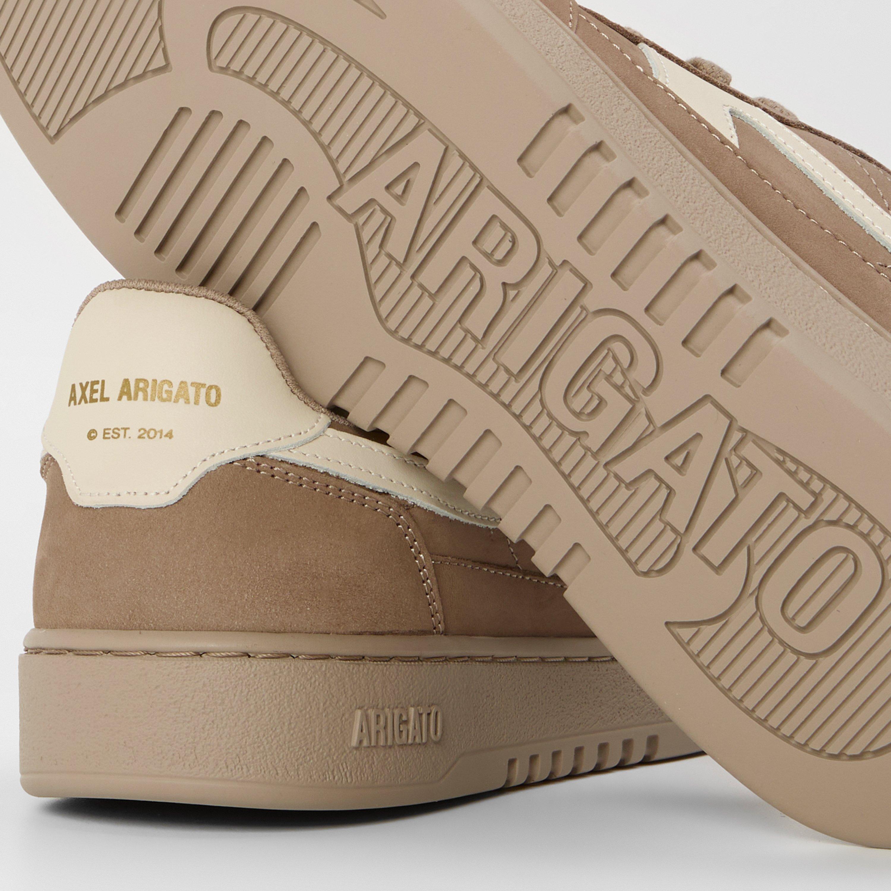 Dark Beige/Wht - Axel Arigato - Women's A-Dice Lo Leather Trainers - 4