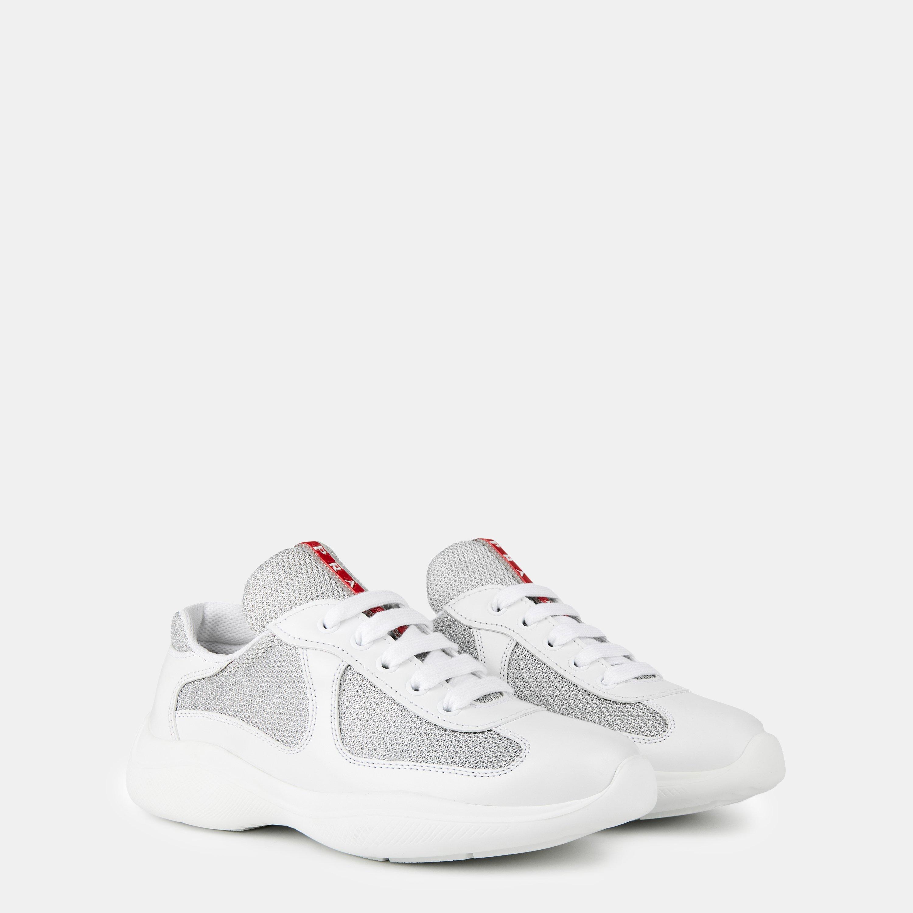 Wht/Slv F0J36 - Prada - Americas Cup Trainers - 3