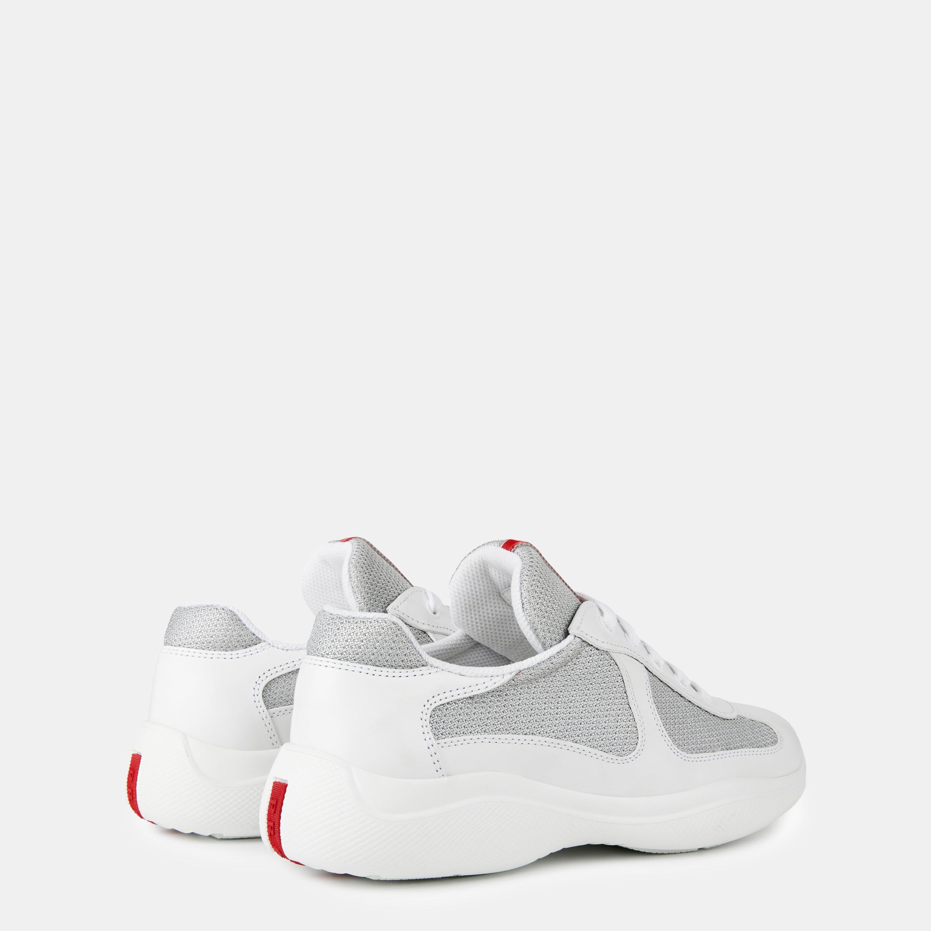 Wht/Slv F0J36 - Prada - Americas Cup Trainers - 4