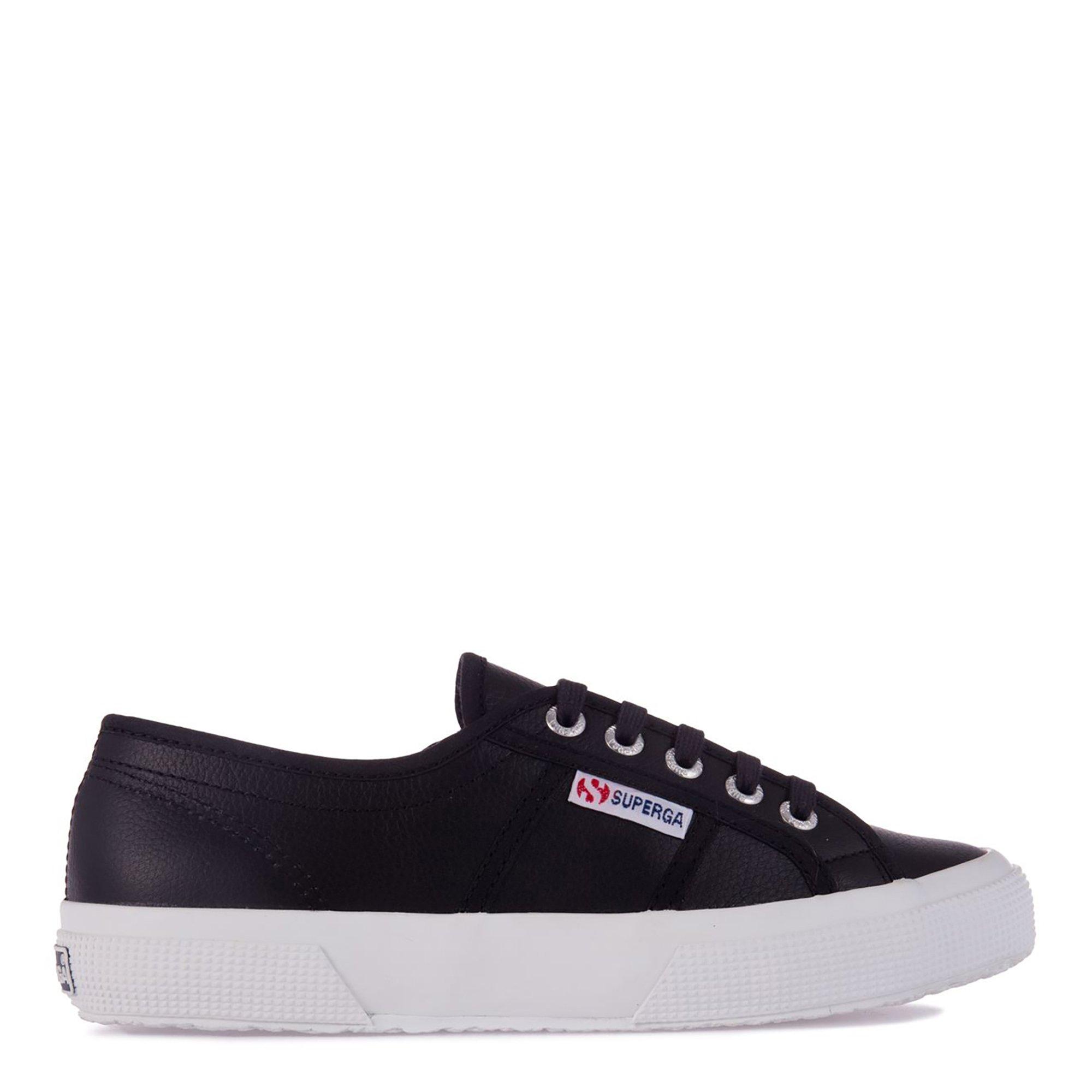 Black/White 999 - Superga - 2750 Leather Trainers - 1