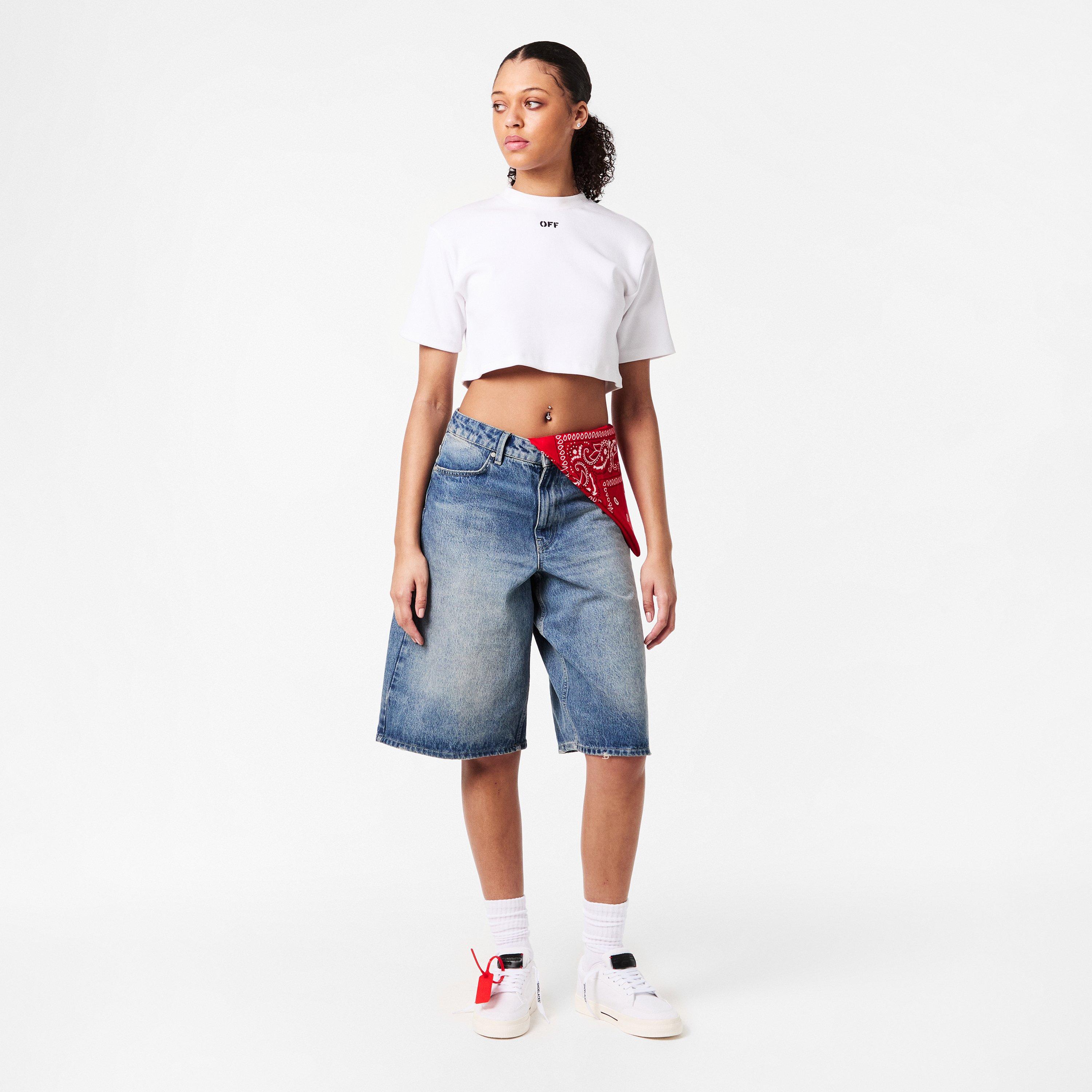 Wht/ Blk - Off White - Women's Low Vulcanised Canvas Trainers, Classic Four Arrows Sneakers - 6