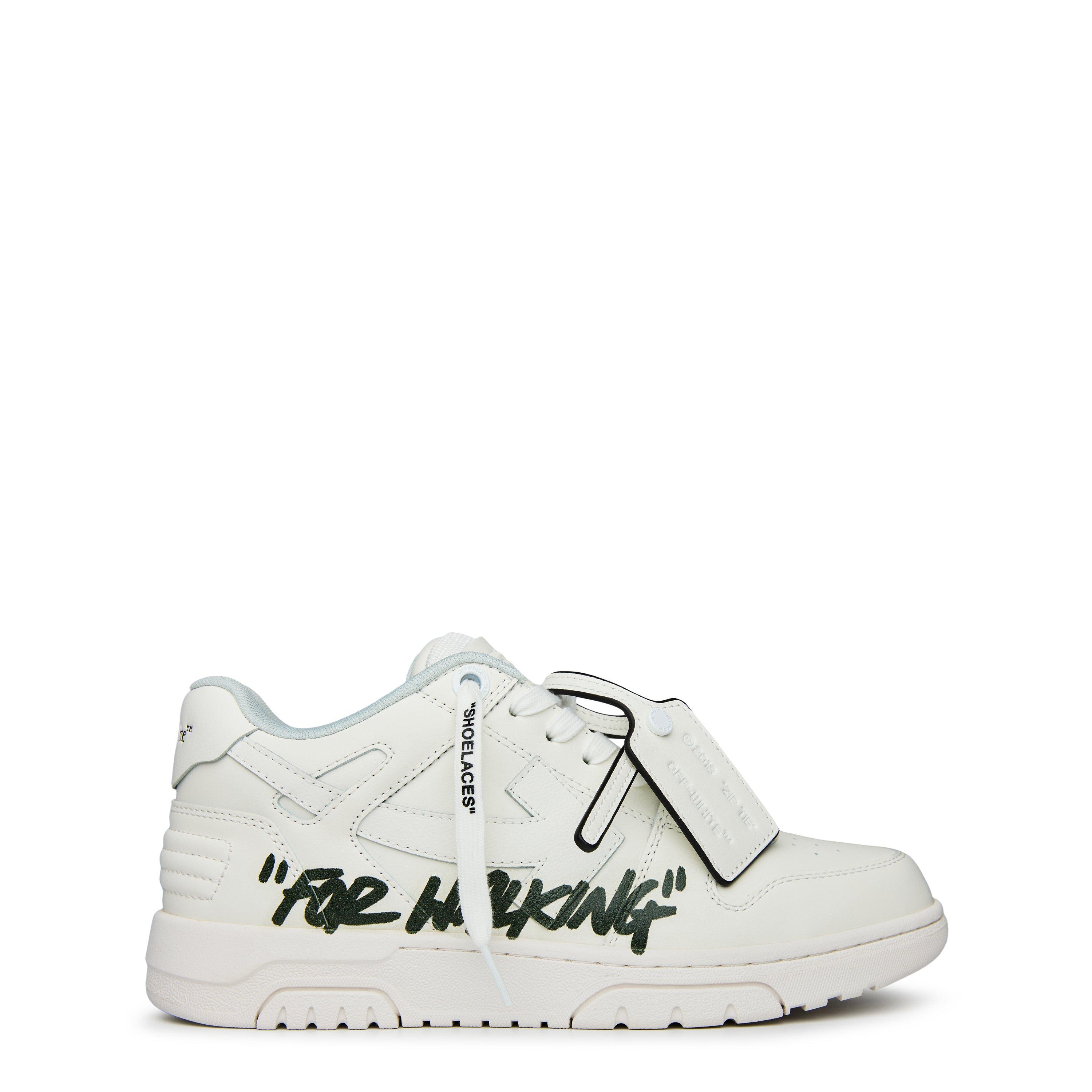 Wht/ Blk 0110 - Off White - Women's Out Of Office Leather Low-Top Trainers - 1