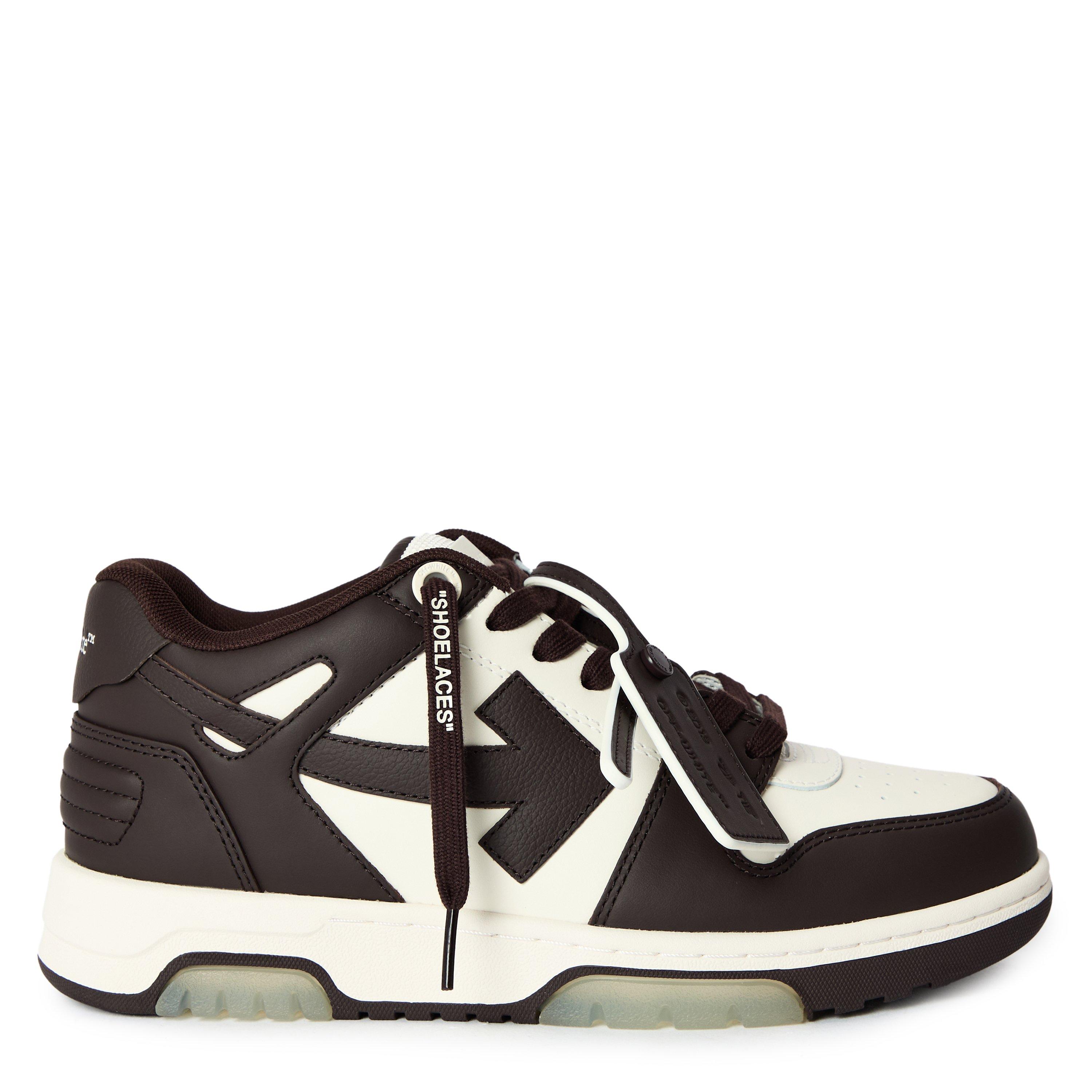 Off White Women's Out Of Office Trainers, Signature Arrows Sneakers - Chocolate Cream - 3 (36)