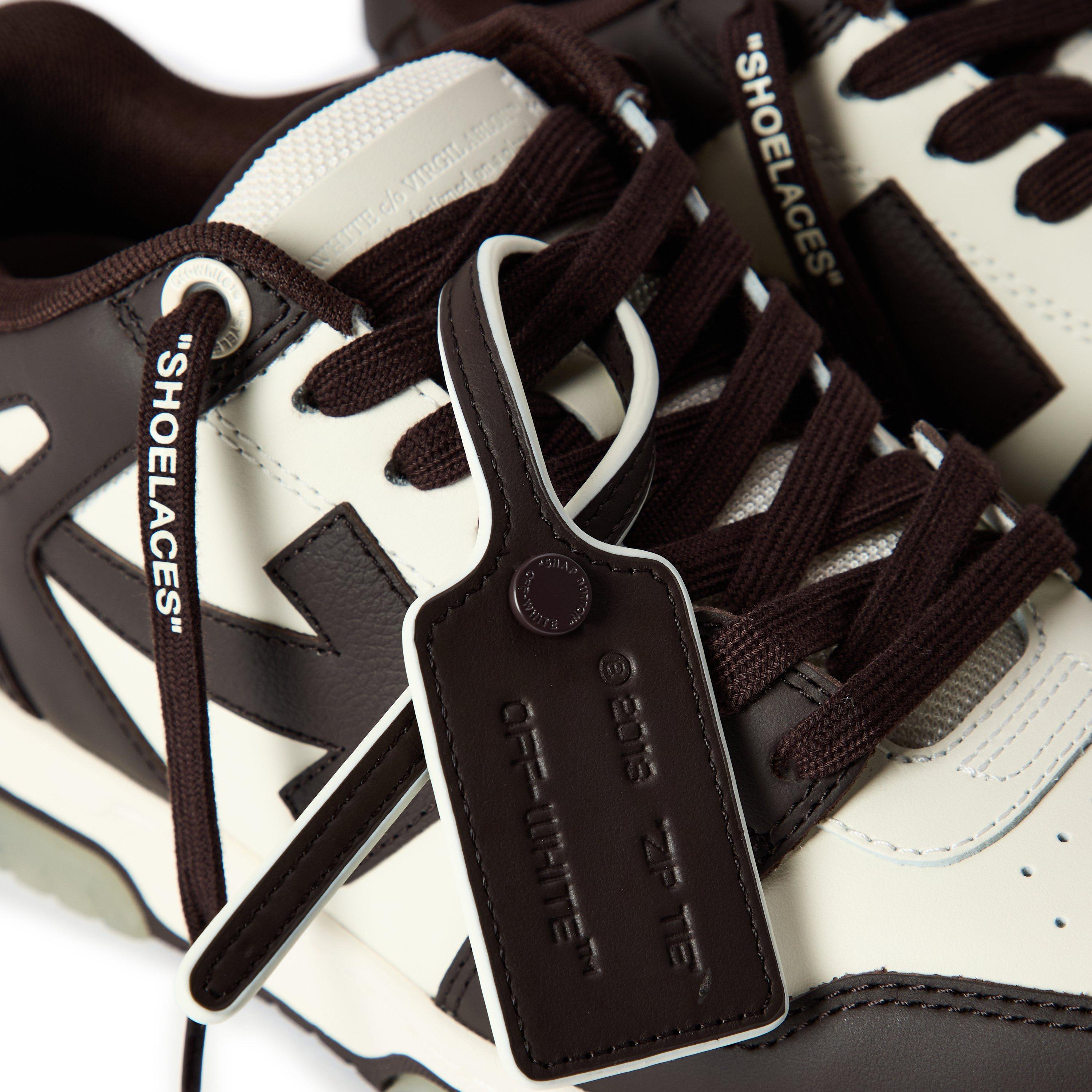 Chocolate Cream - Off White - Women's Out Of Office Trainers, Signature Arrows Sneakers - 3