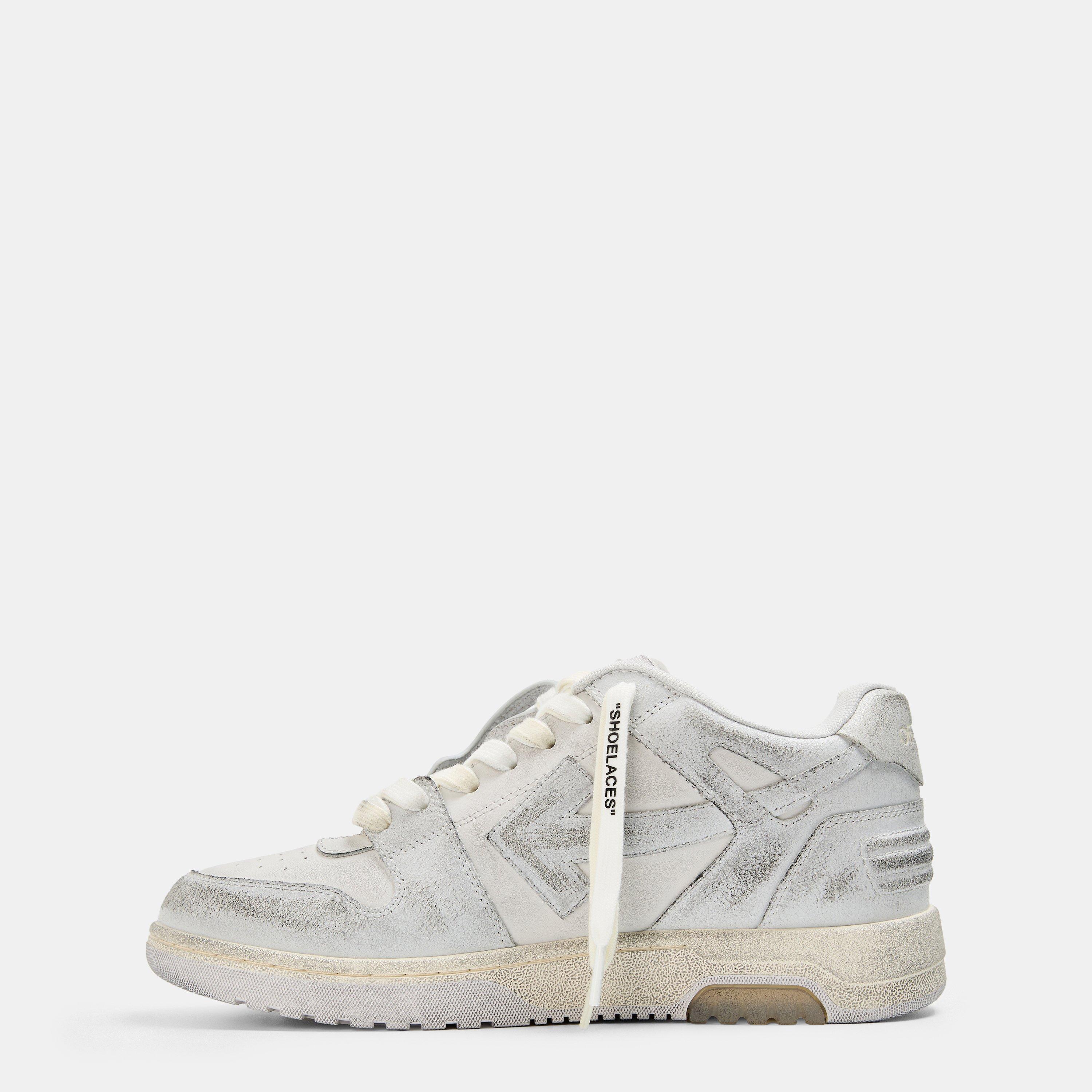 Silver/White - Off White - Women's Out Of Office Trainers, Signature Arrows Sneakers - 2