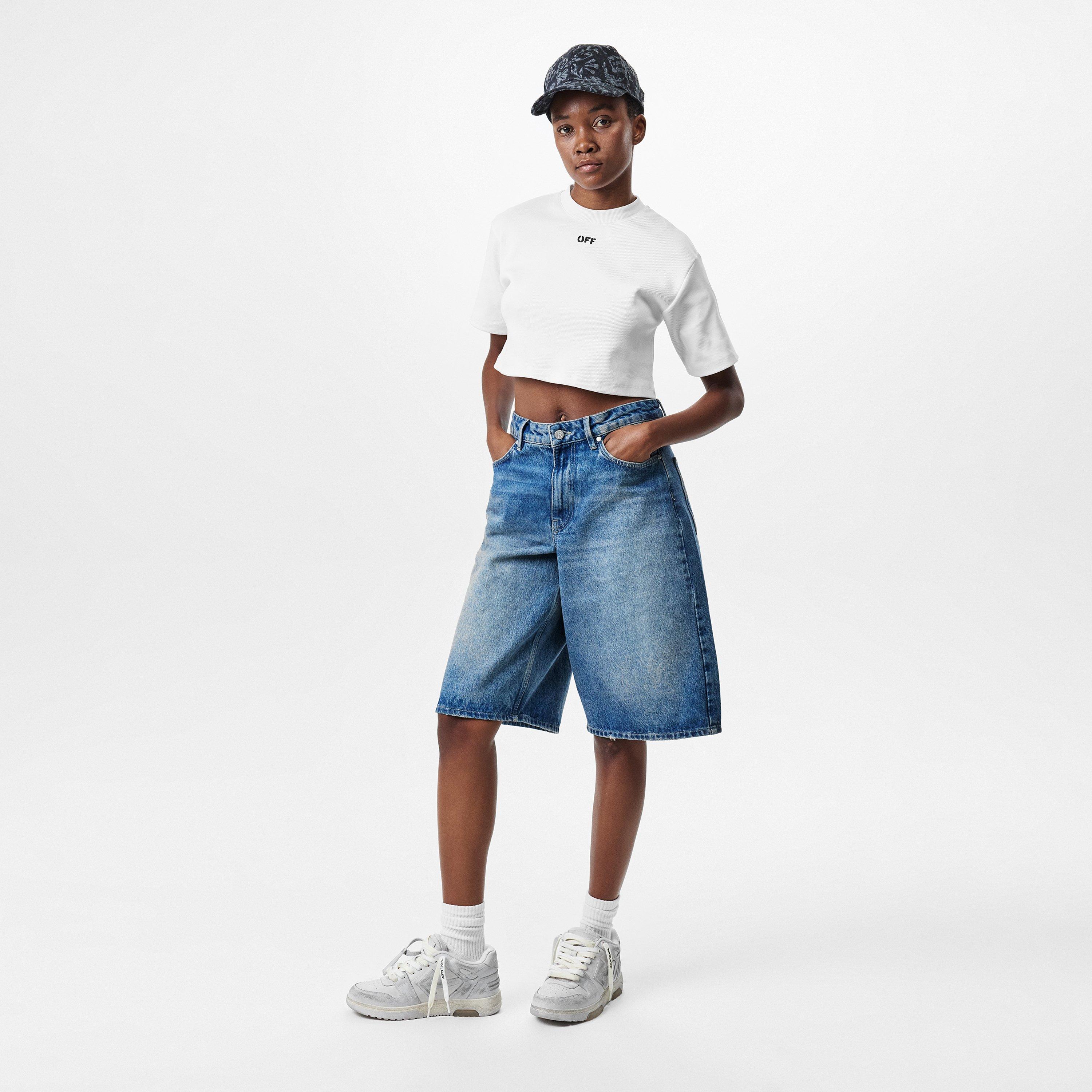 Silver/White - Off White - Women's Out Of Office Trainers, Signature Arrows Sneakers - 6