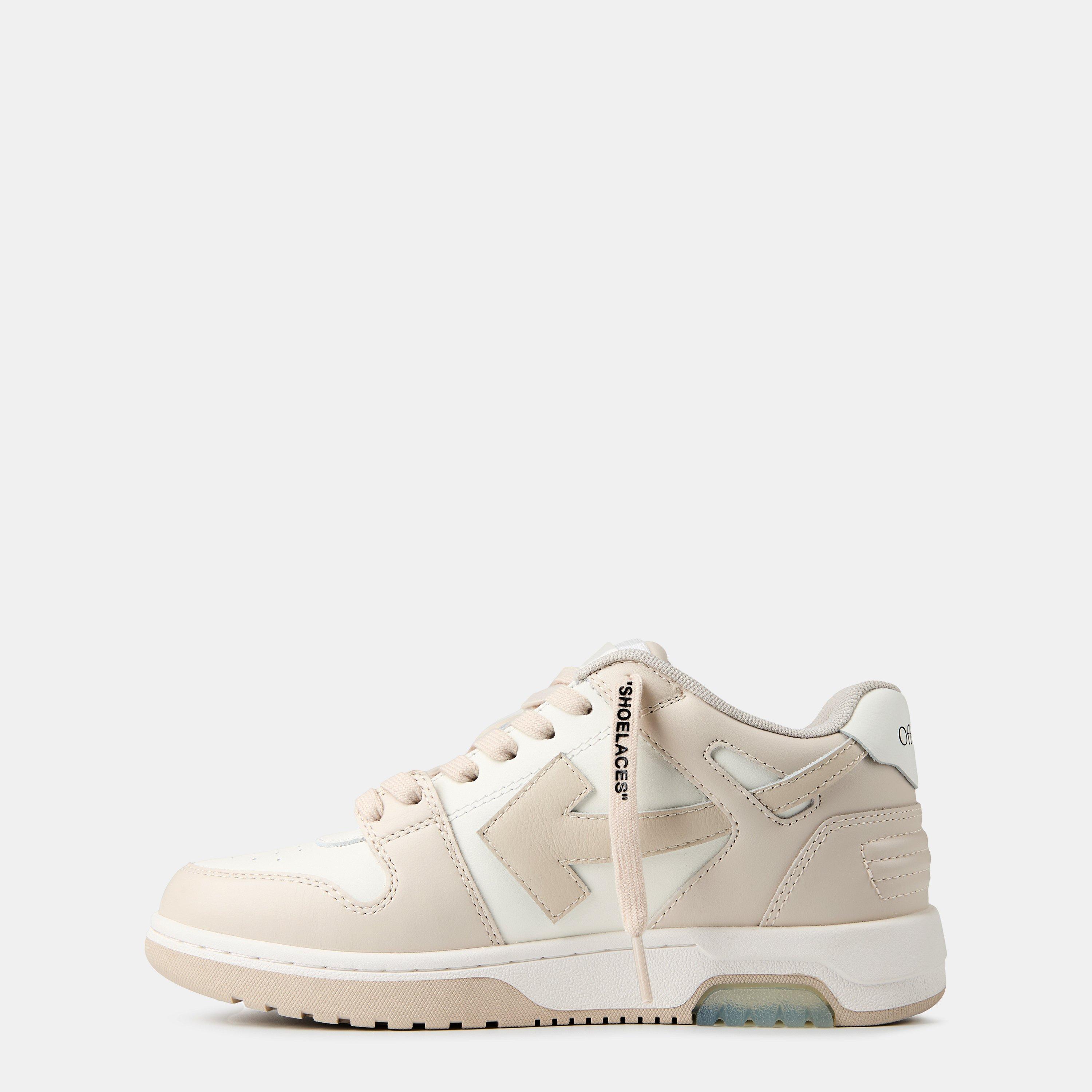 Beige/White - Off White - Women's Out Of Office Trainers, Signature Arrows Sneakers - 3