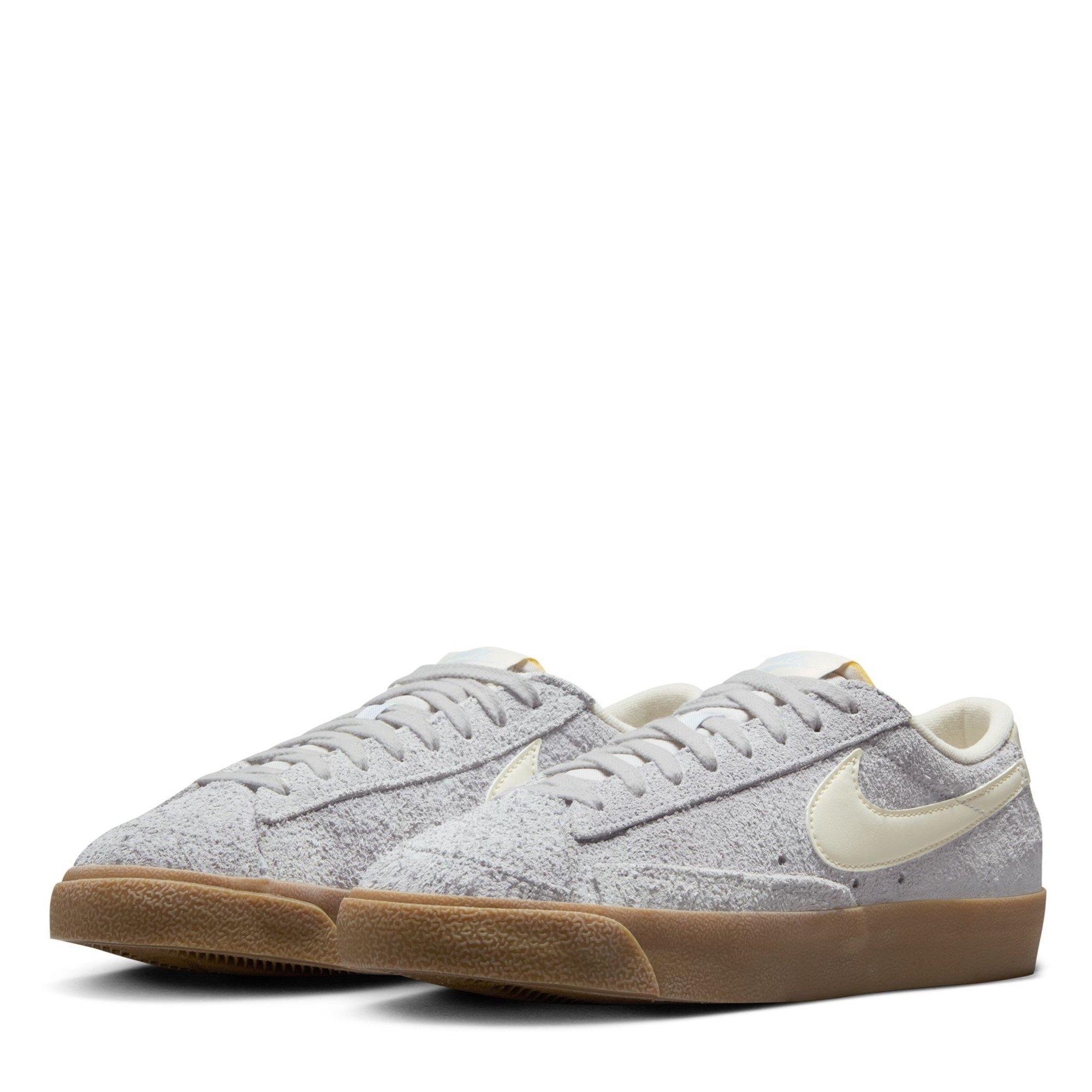 Grey/Wht/Gum - Nike - Blazer Low Trainers Womens - 3