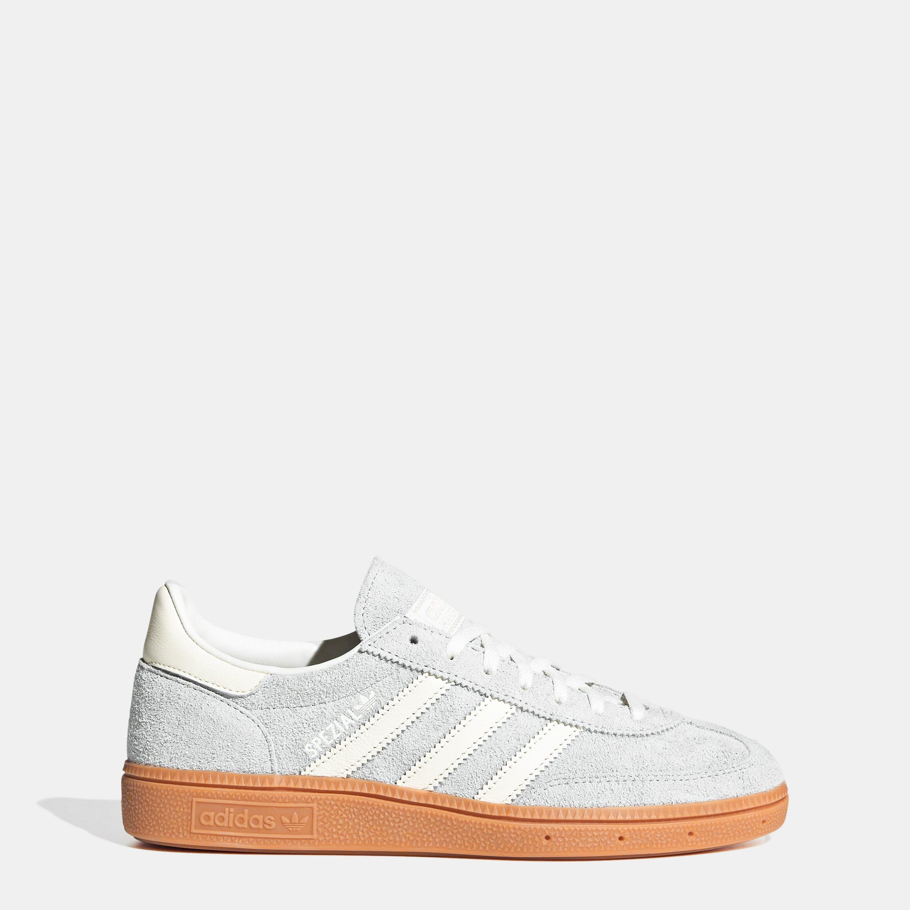 adidas Originals Womens Handball Spezial Shoes - Grey/Gum - Size 3.5 (36)