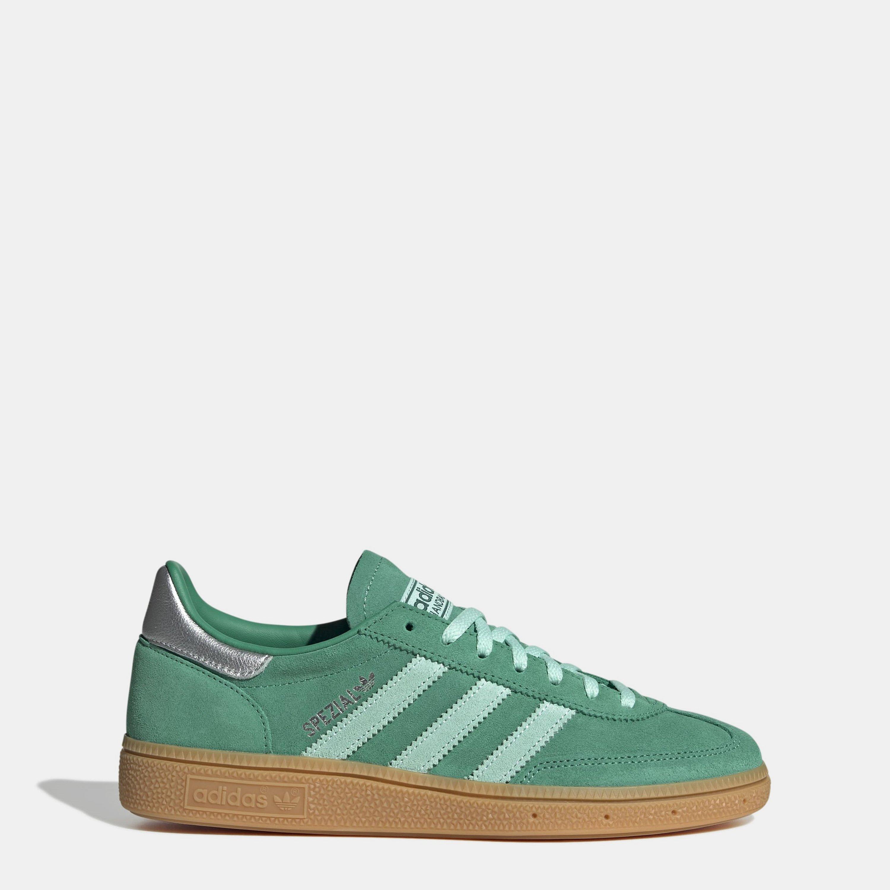 adidas Originals Womens Handball Spezial Shoes - Green/White - Size 3 (35.3)