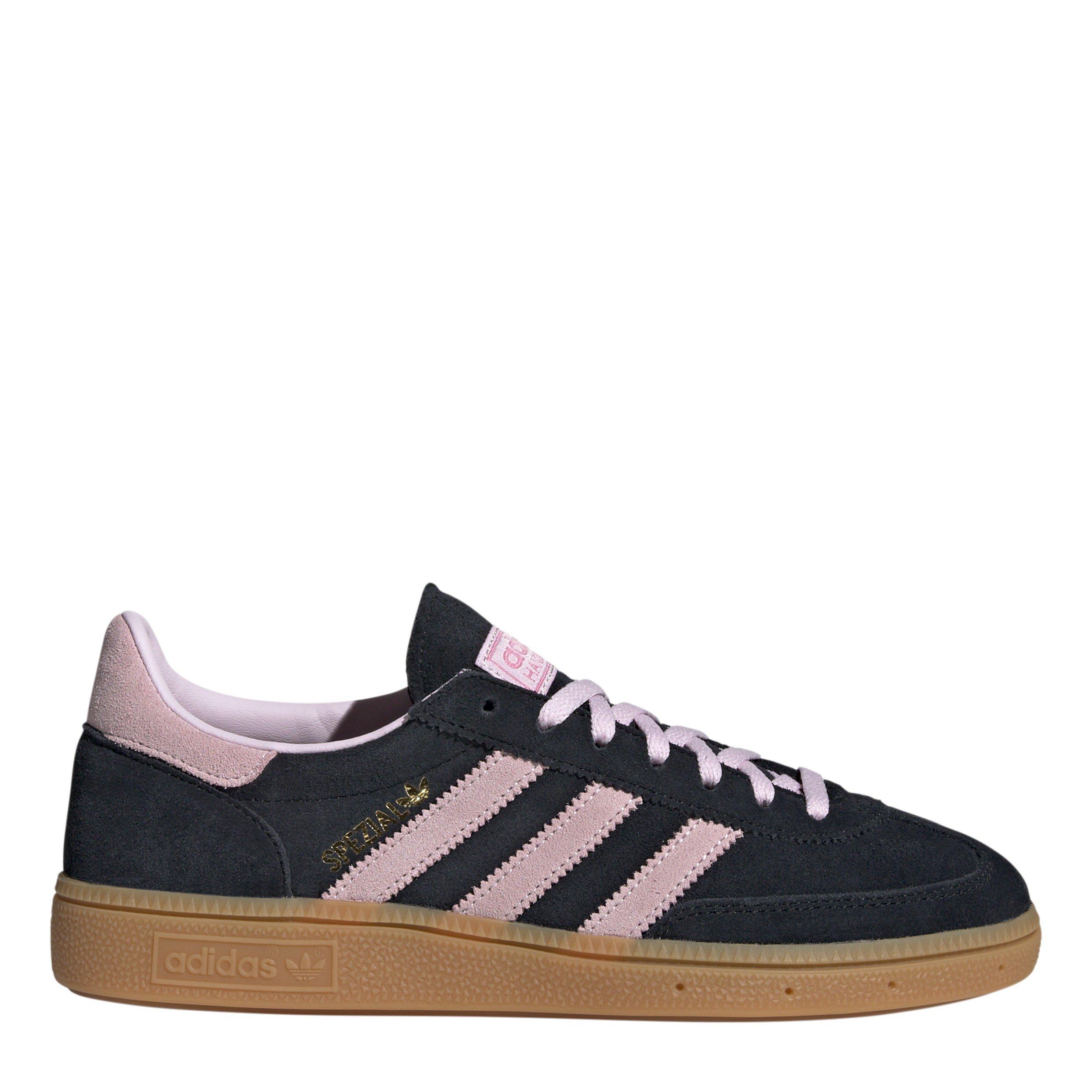 adidas Originals Womens Handball Spezial Shoes - Core Black/Pink - Size 7.5 (41.3)