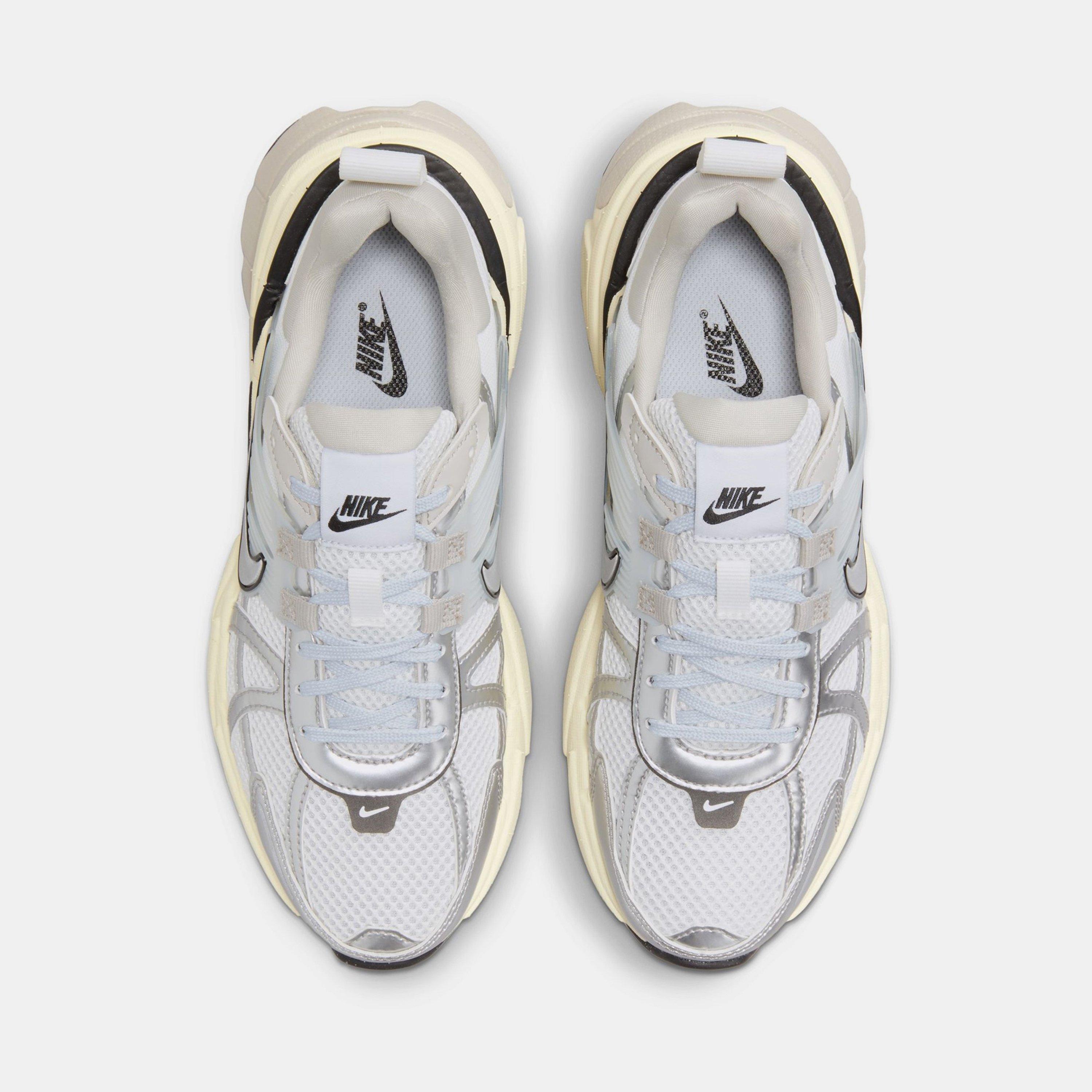 Wht/Silv/Blk - Nike - V2K Runner Shoes Womens - 6