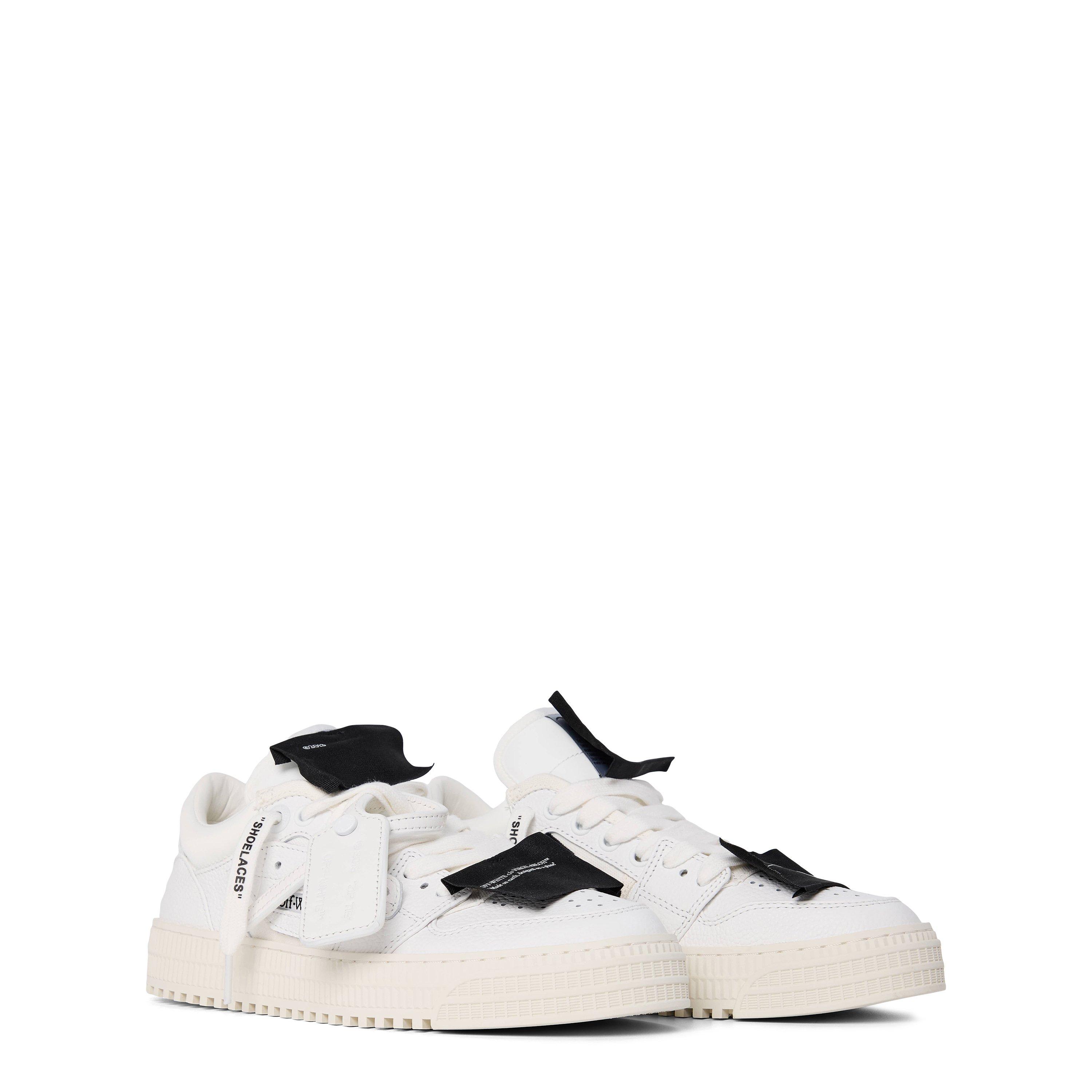 White/White - Off White - Women's Low 3.0 Sneakers with ZIP Tie Tag - 4