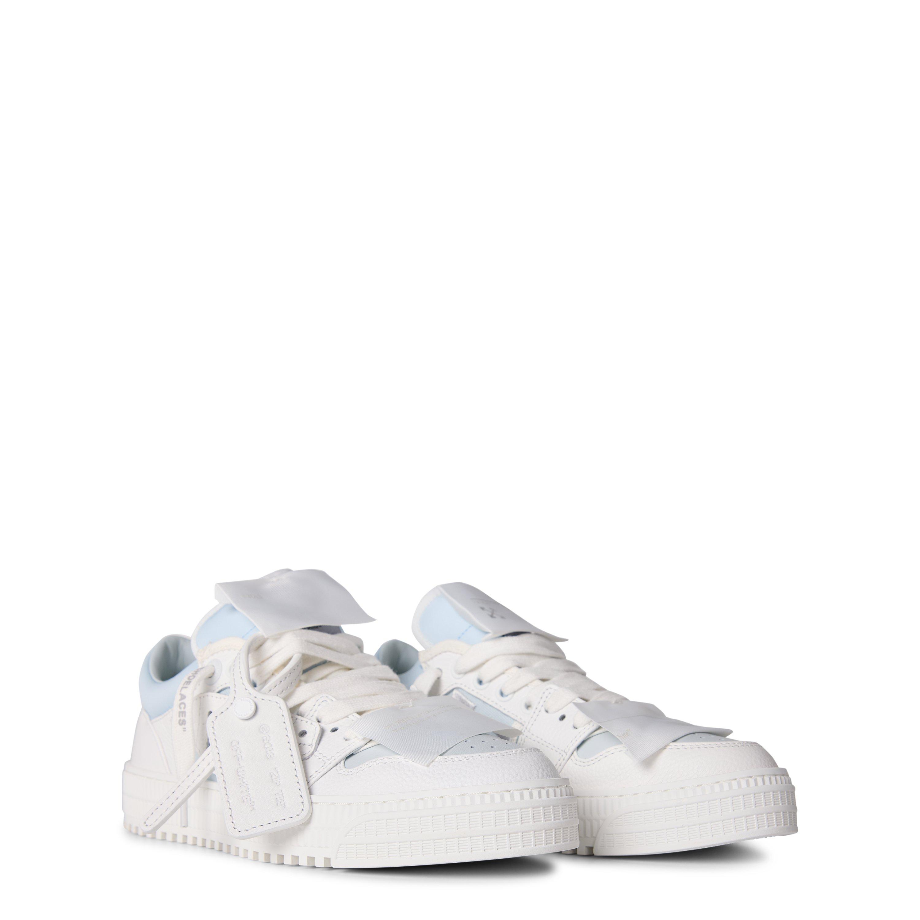 White/Ice - Off White - Women's Low 3.0 Sneakers with ZIP Tie Tag - 4