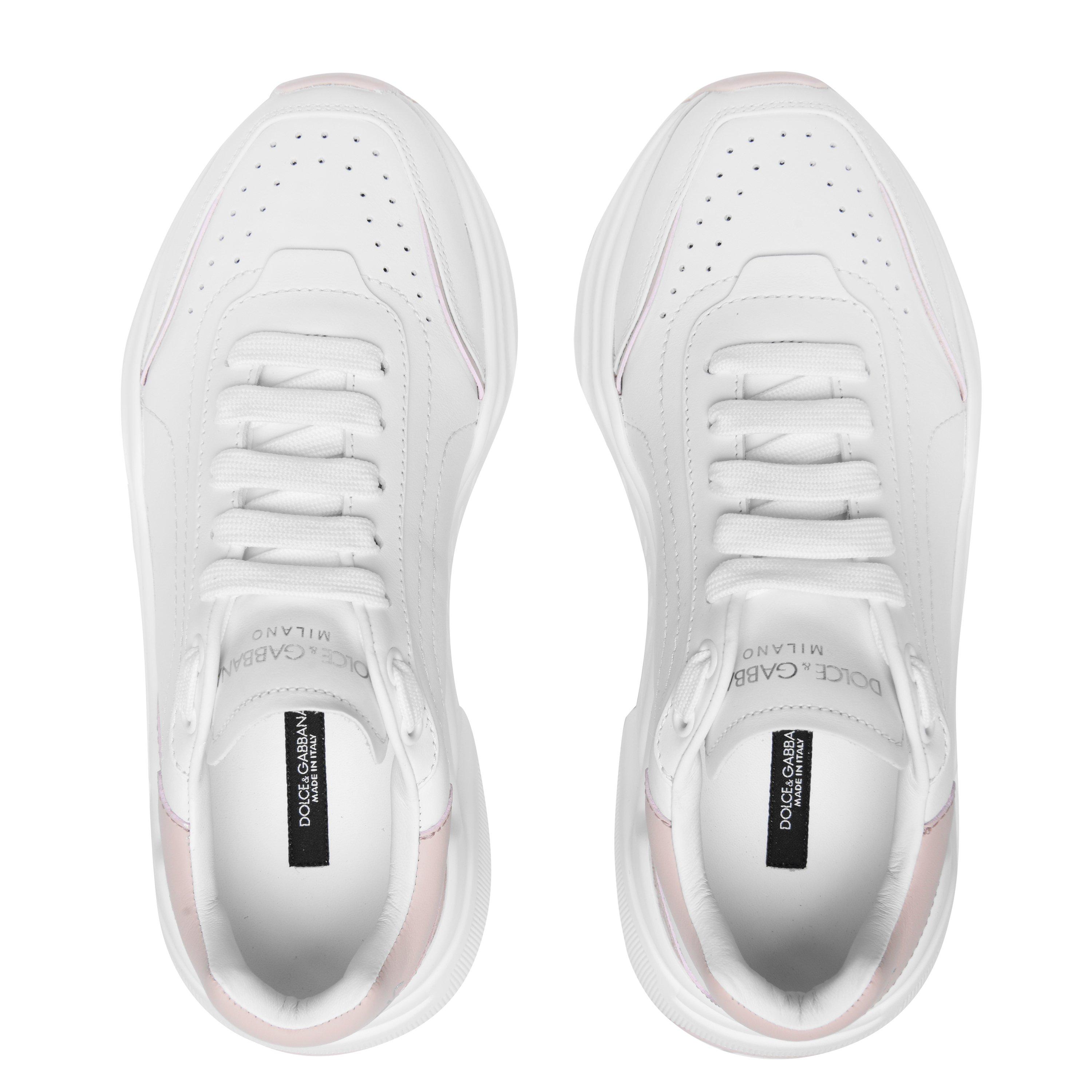 Wht/Pink 8I168 - Dolce and Gabbana - Women's Leather Daymaster Trainers - 5