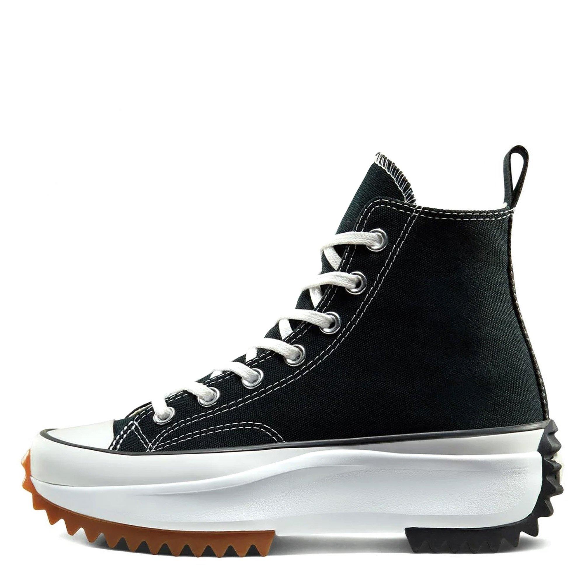 Blk/Wht/Gum - Converse - Run Star Hike Platform High Top Womens Shoes - 2