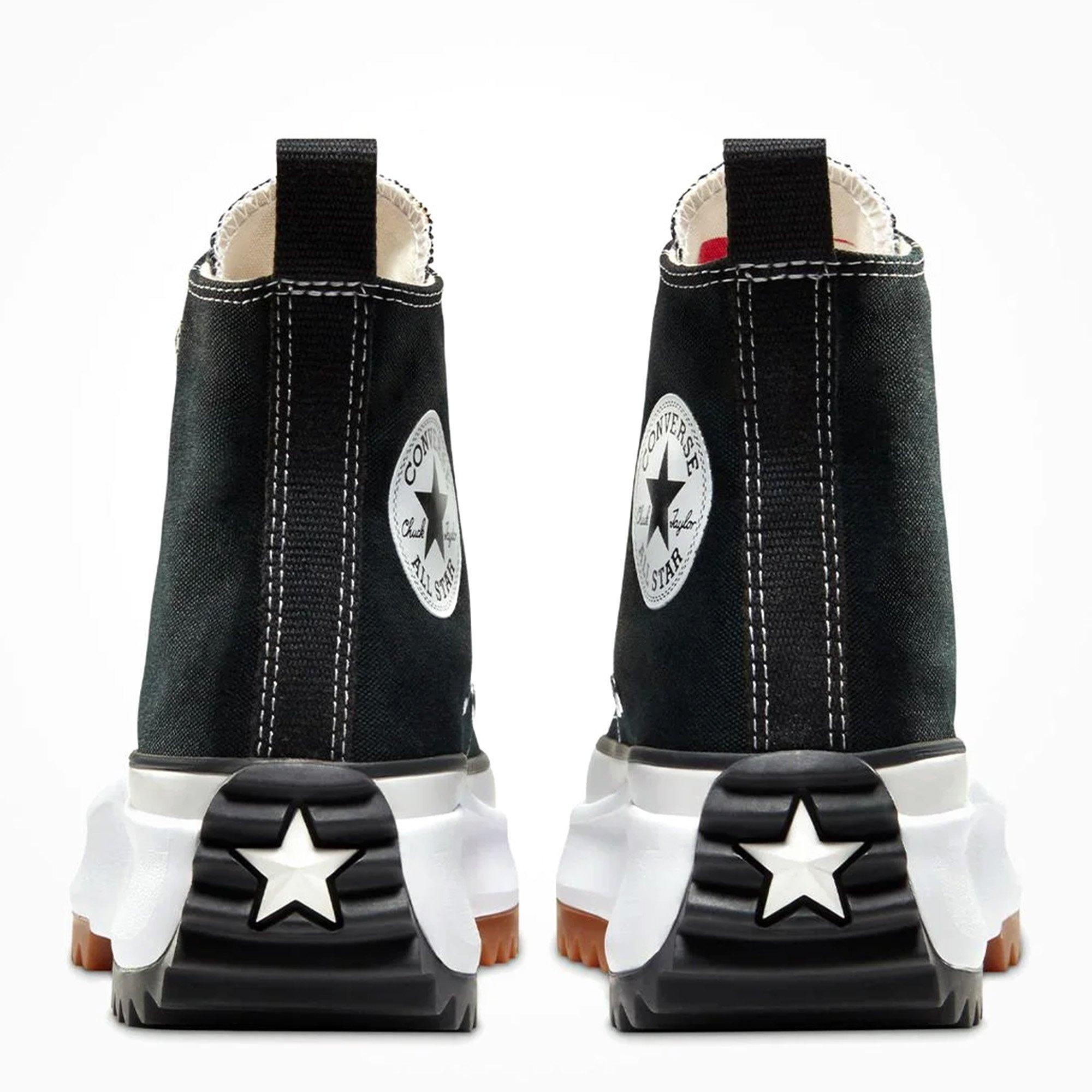 Blk/Wht/Gum - Converse - Run Star Hike Platform High Top Womens Shoes - 7