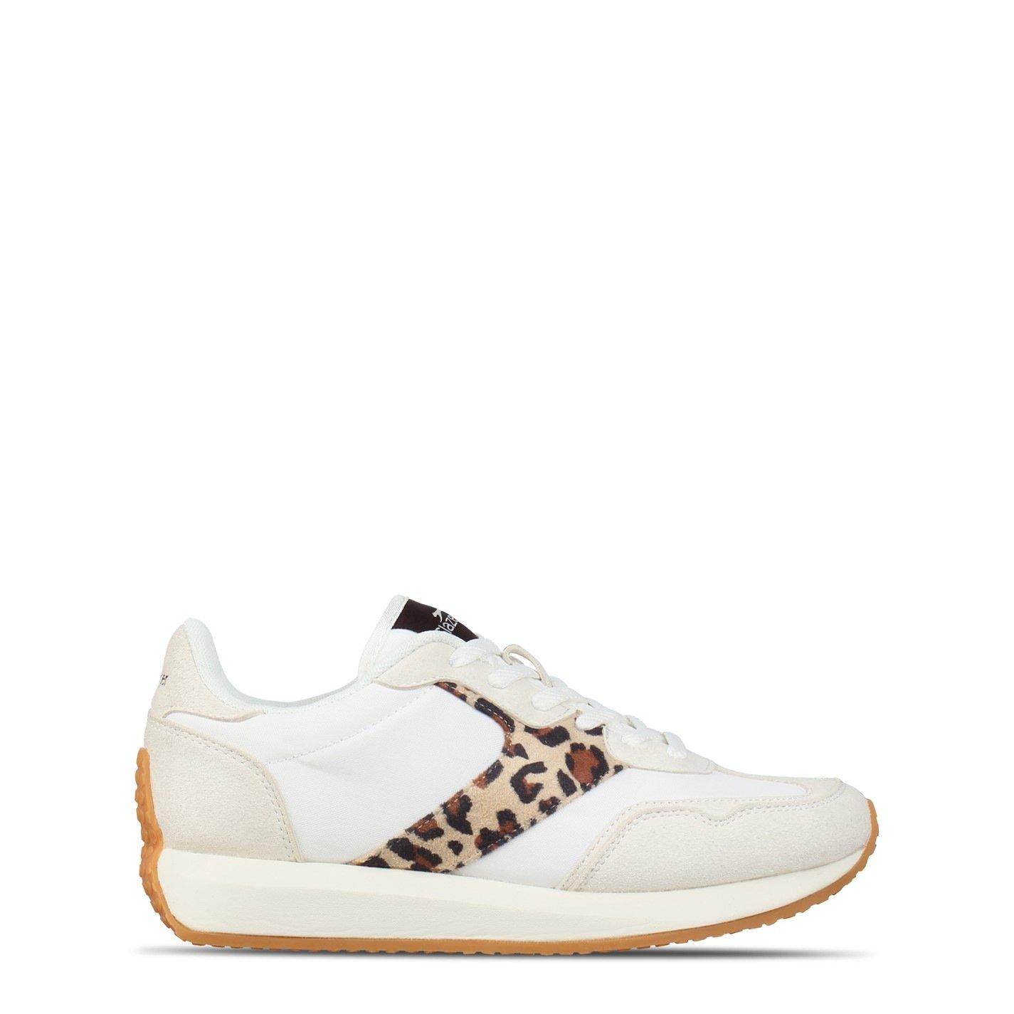 Hvid/Leopard - Slazenger - Women's Slaz Lyon Classic Low-Top Trainers - 1