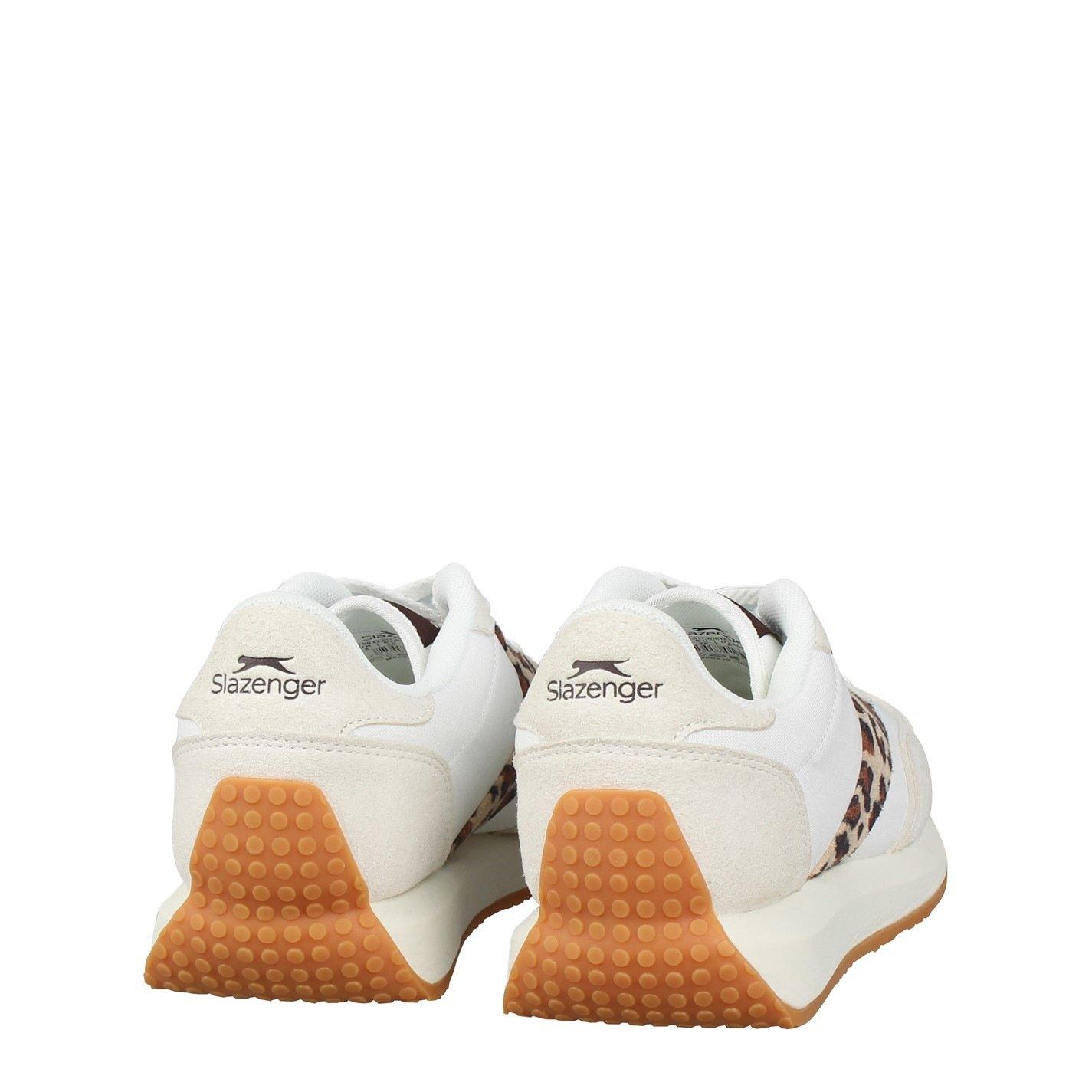 Bianco/Leopardo - Slazenger - Slaz Lyon Classic Low-Top Trainers - 3