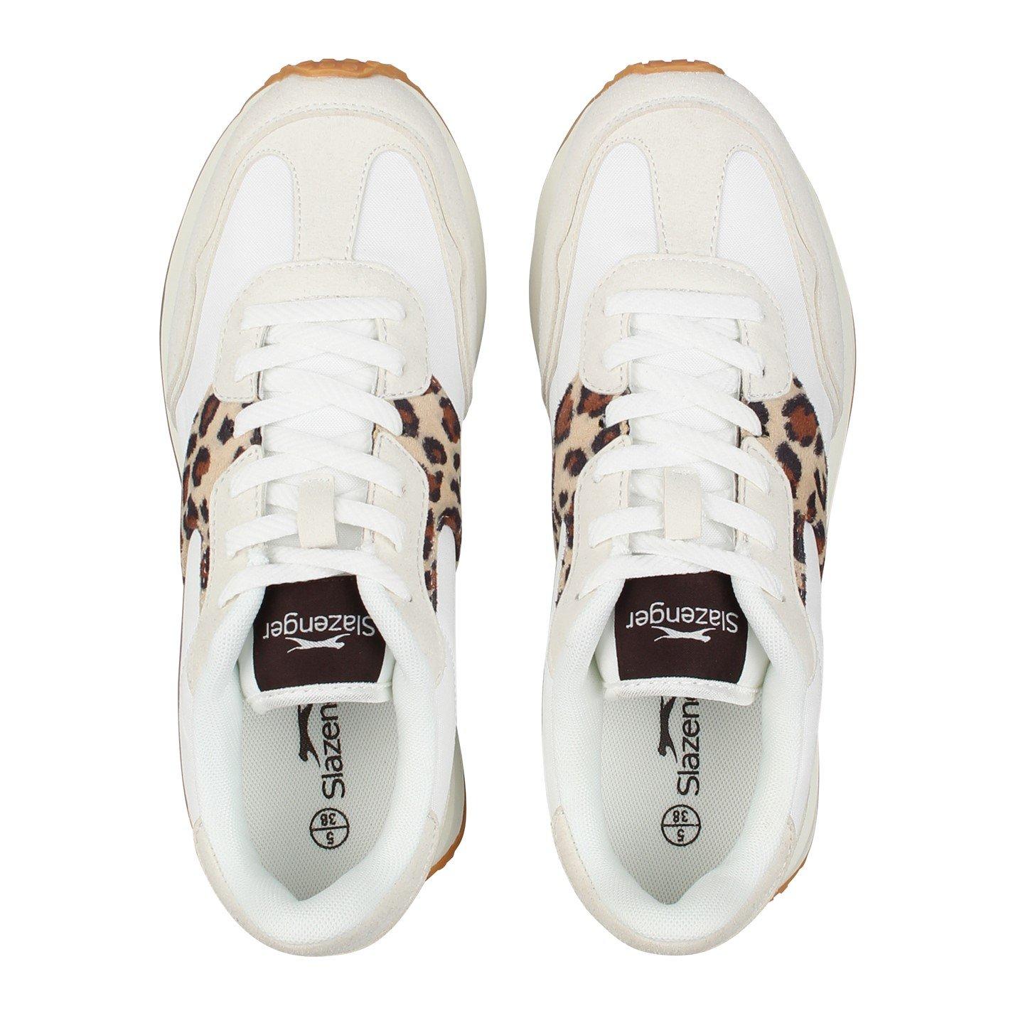 Bianco/Leopardo - Slazenger - Slaz Lyon Classic Low-Top Trainers - 5