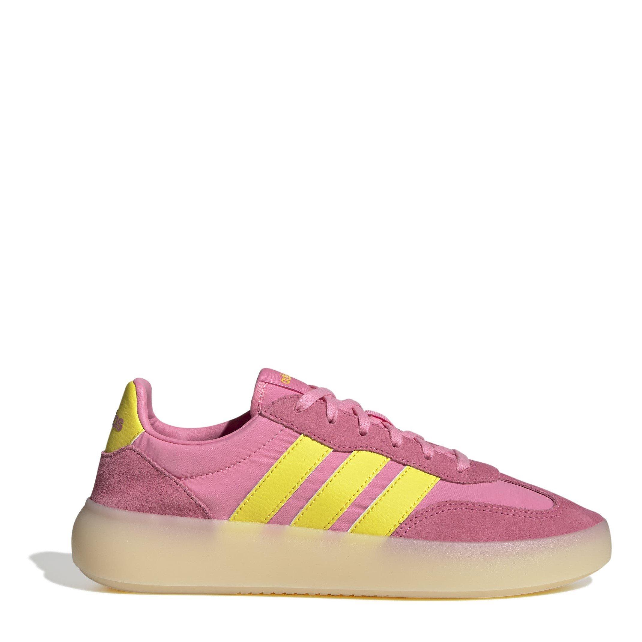 Adidas Women's Barreda Decode Shoes - Pink/Yellow - 8 (42)