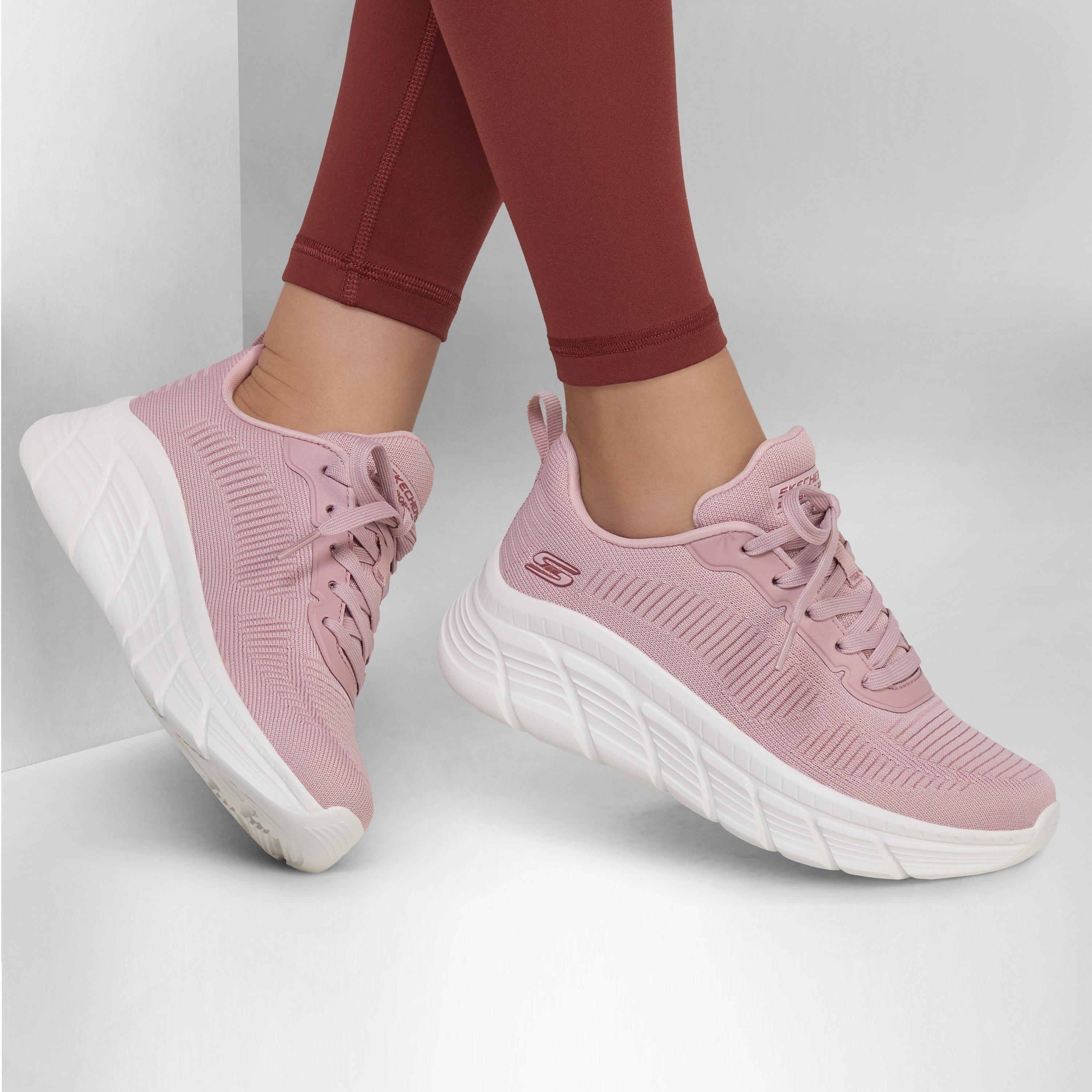 BLUSH - Skechers - Bobs Sports Flex Hi Womens Shoes - 3