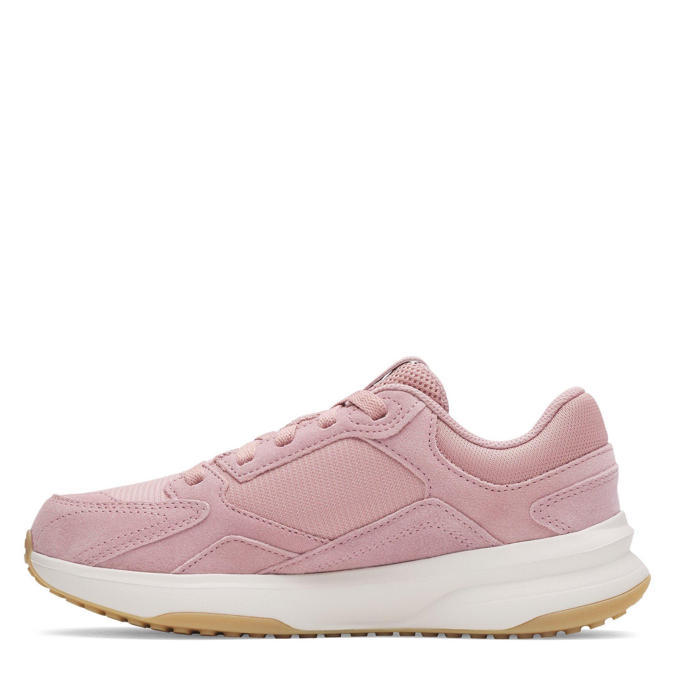Turmalin Pink - Under Armour - Women's Edge Suede Low-Top Trainers - 2