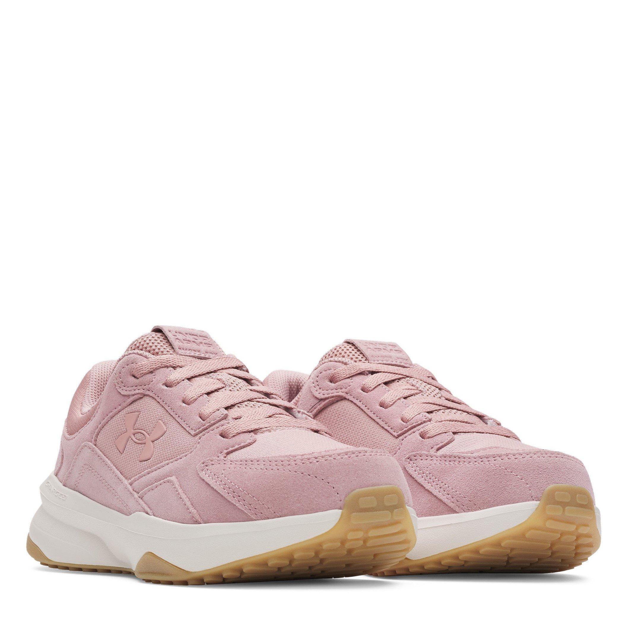 Turmalin Pink - Under Armour - Women's Edge Suede Low-Top Trainers - 5