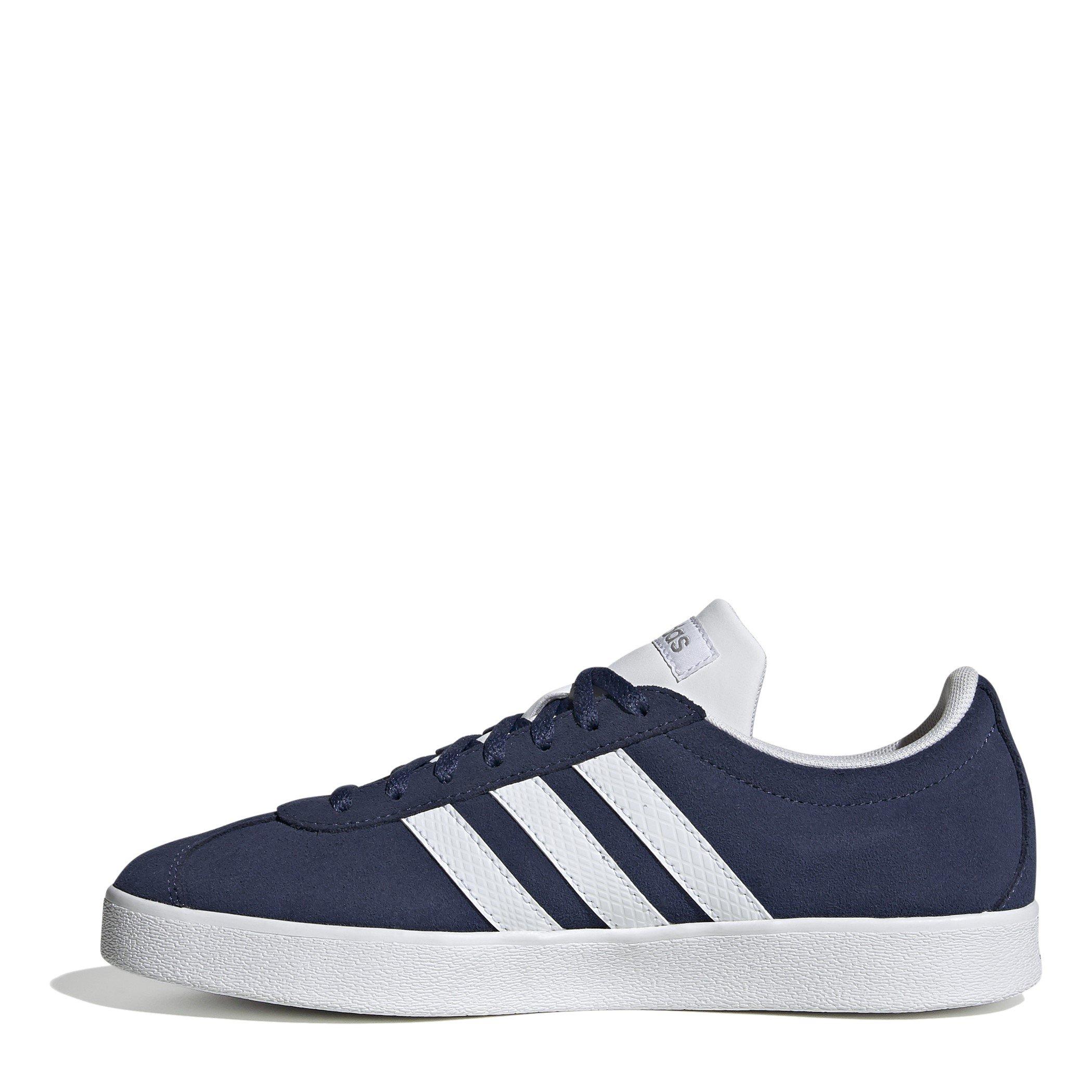Blu Marino/Bianco - adidas - VL Court Suede Womens Court Shoes - 2