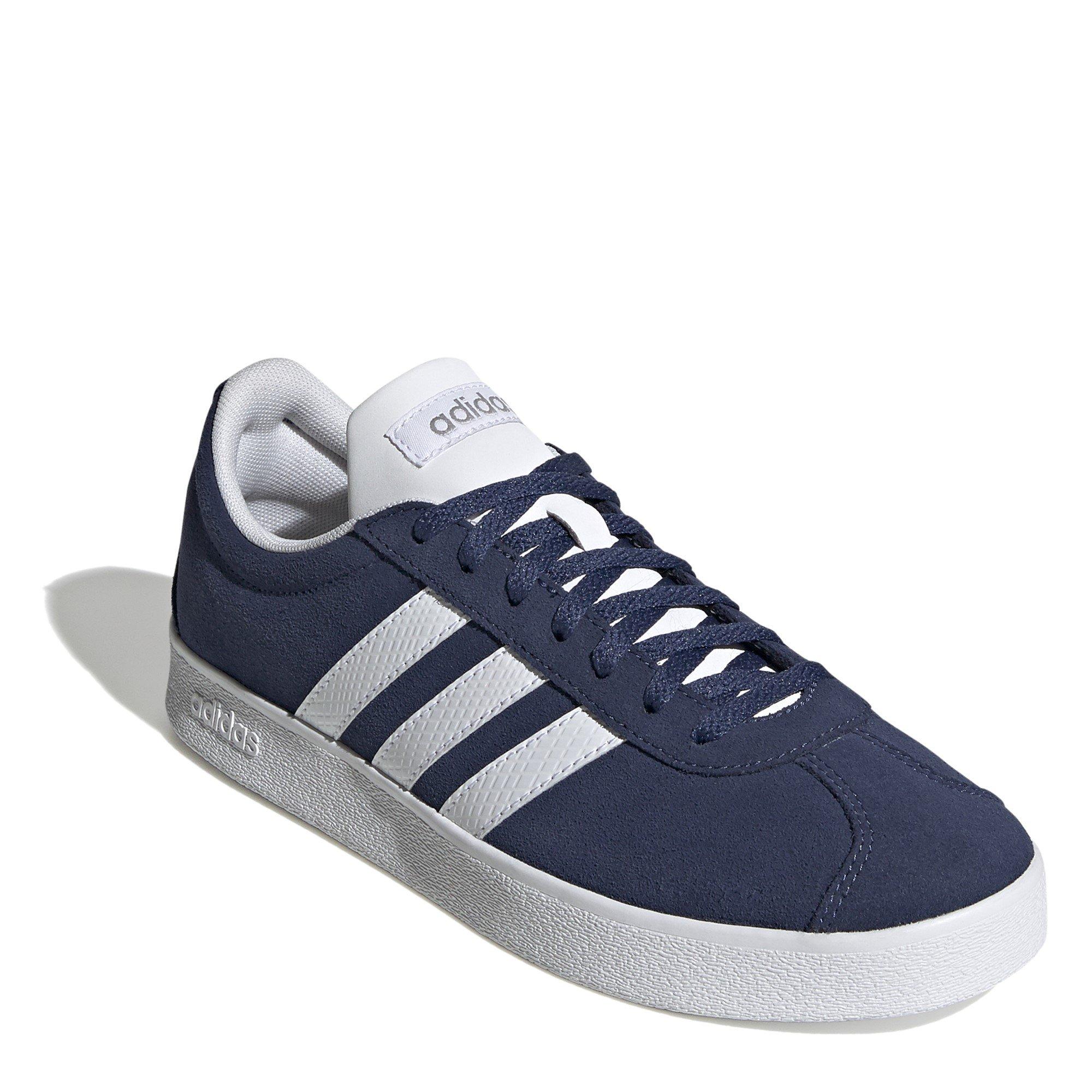 Blu Marino/Bianco - adidas - VL Court Suede Womens Court Shoes - 3