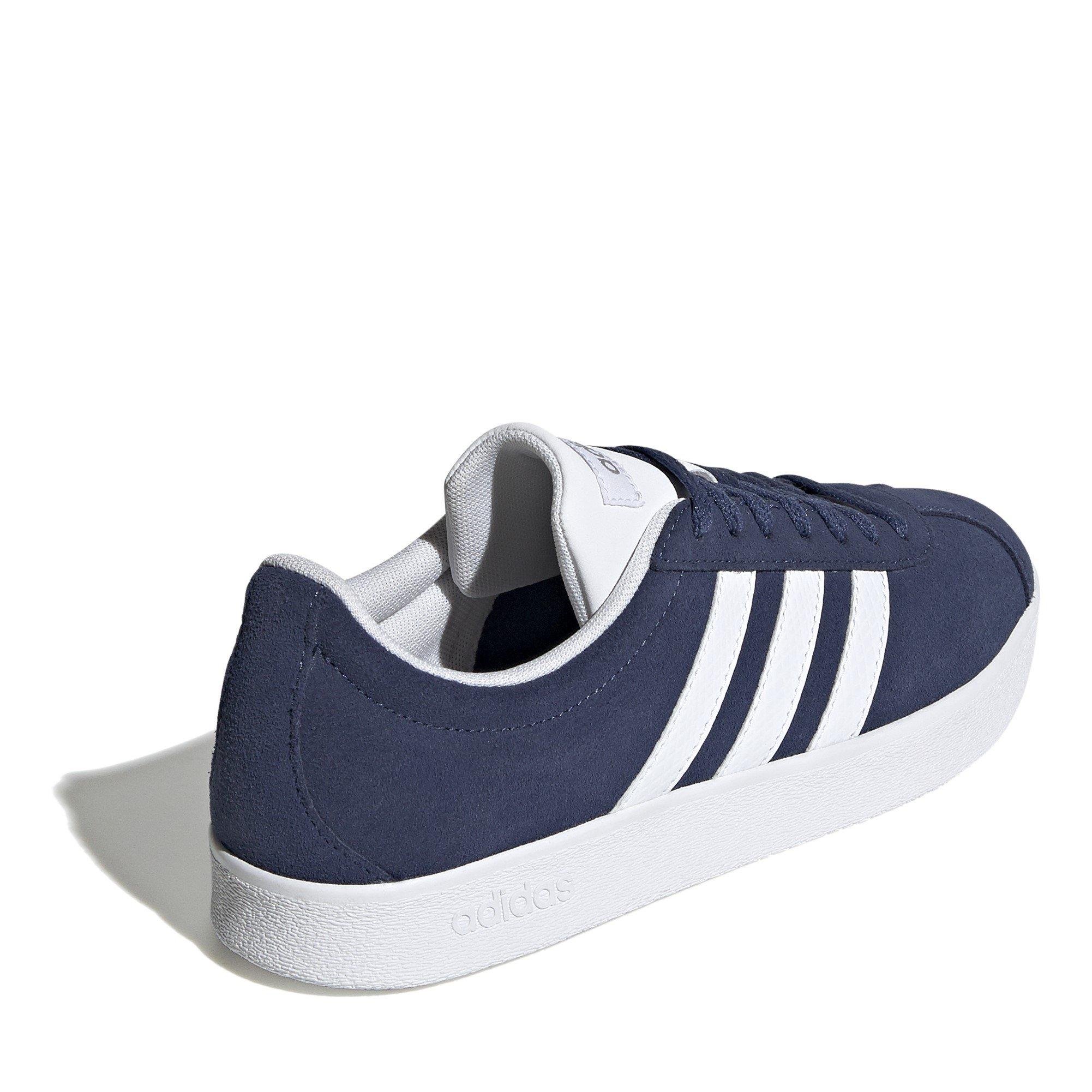Blu Marino/Bianco - adidas - VL Court Suede Womens Court Shoes - 4