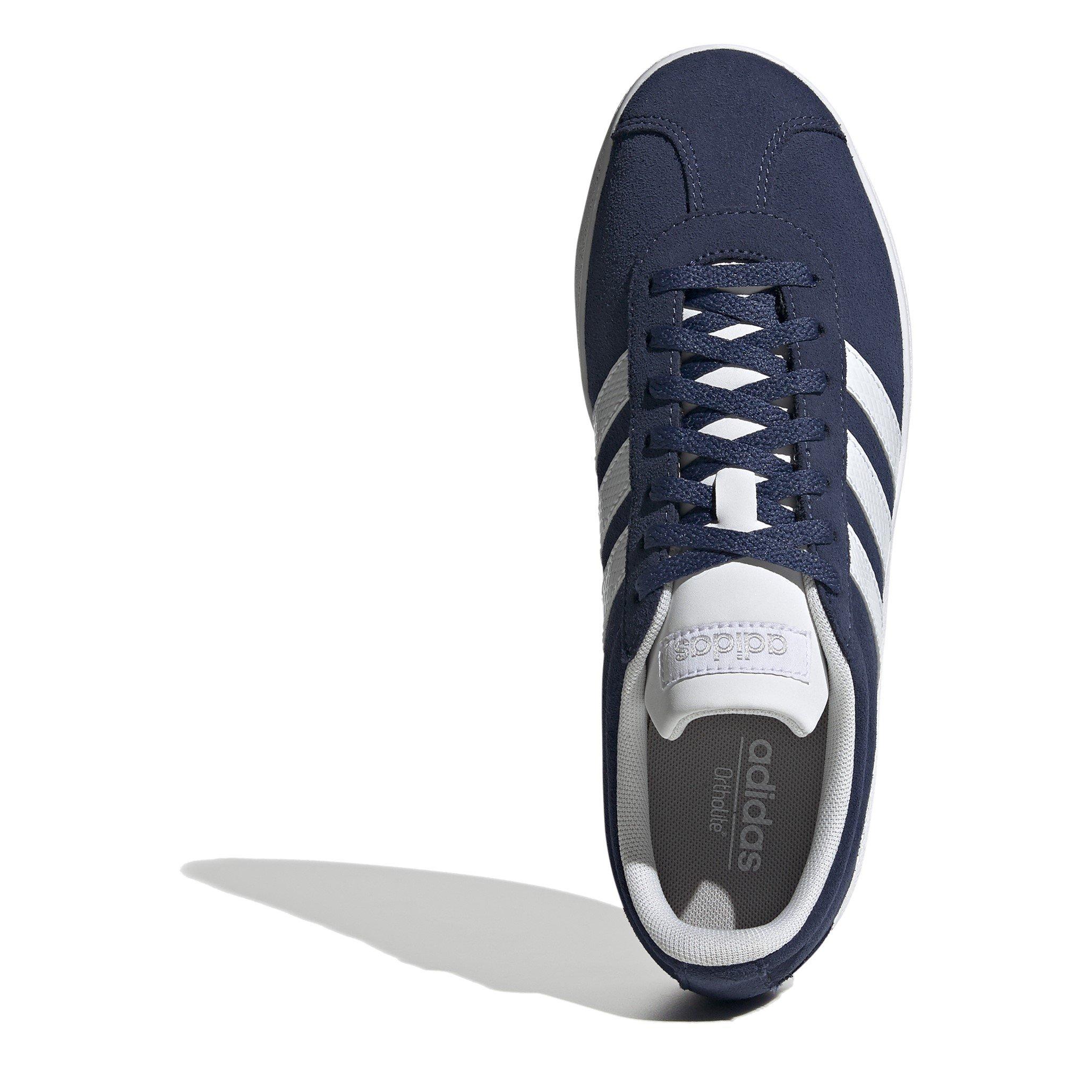 Blu Marino/Bianco - adidas - VL Court Suede Womens Court Shoes - 5