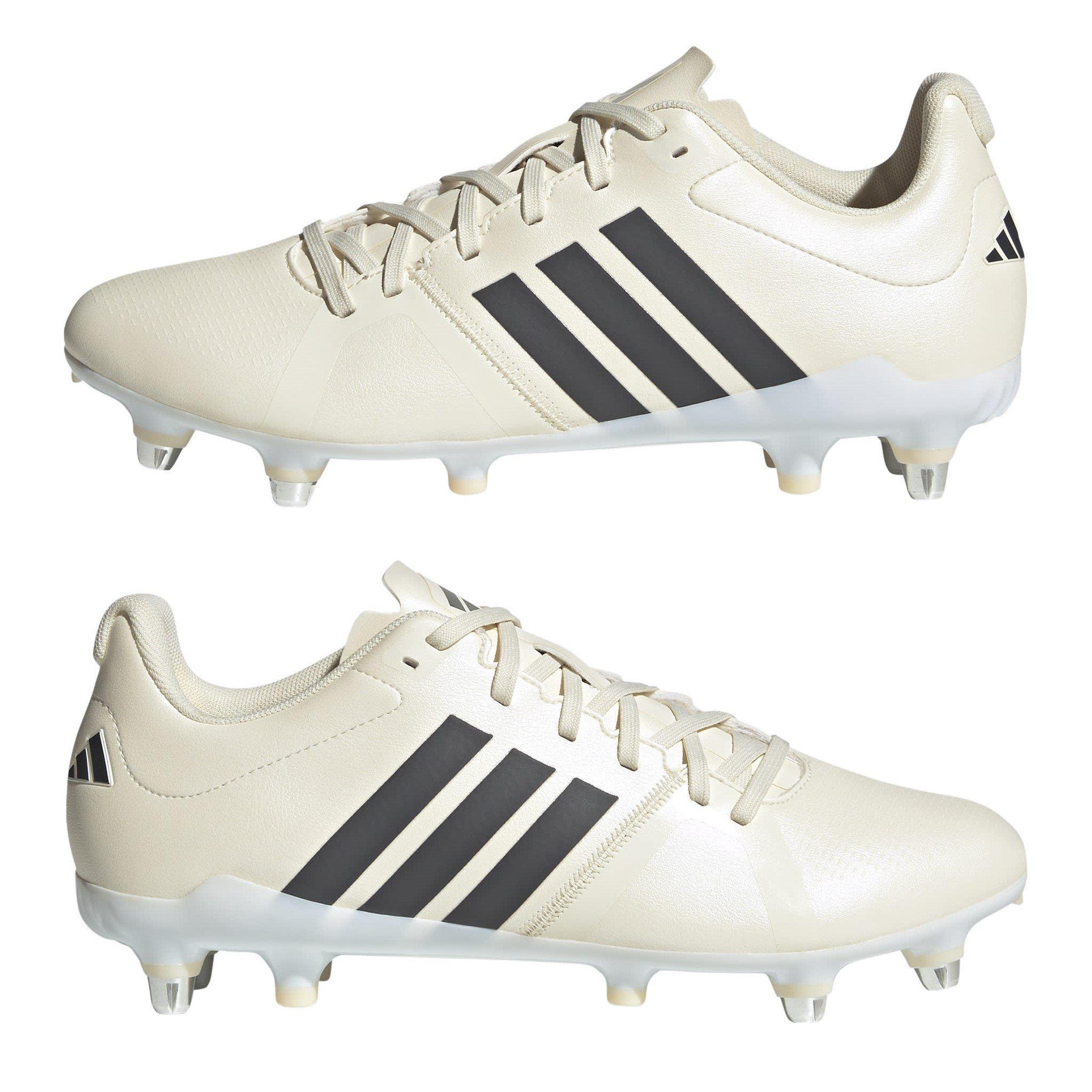 White/Black - adidas - Adizero RS15 Rise Womens Soft Ground Rugby Boots - 9