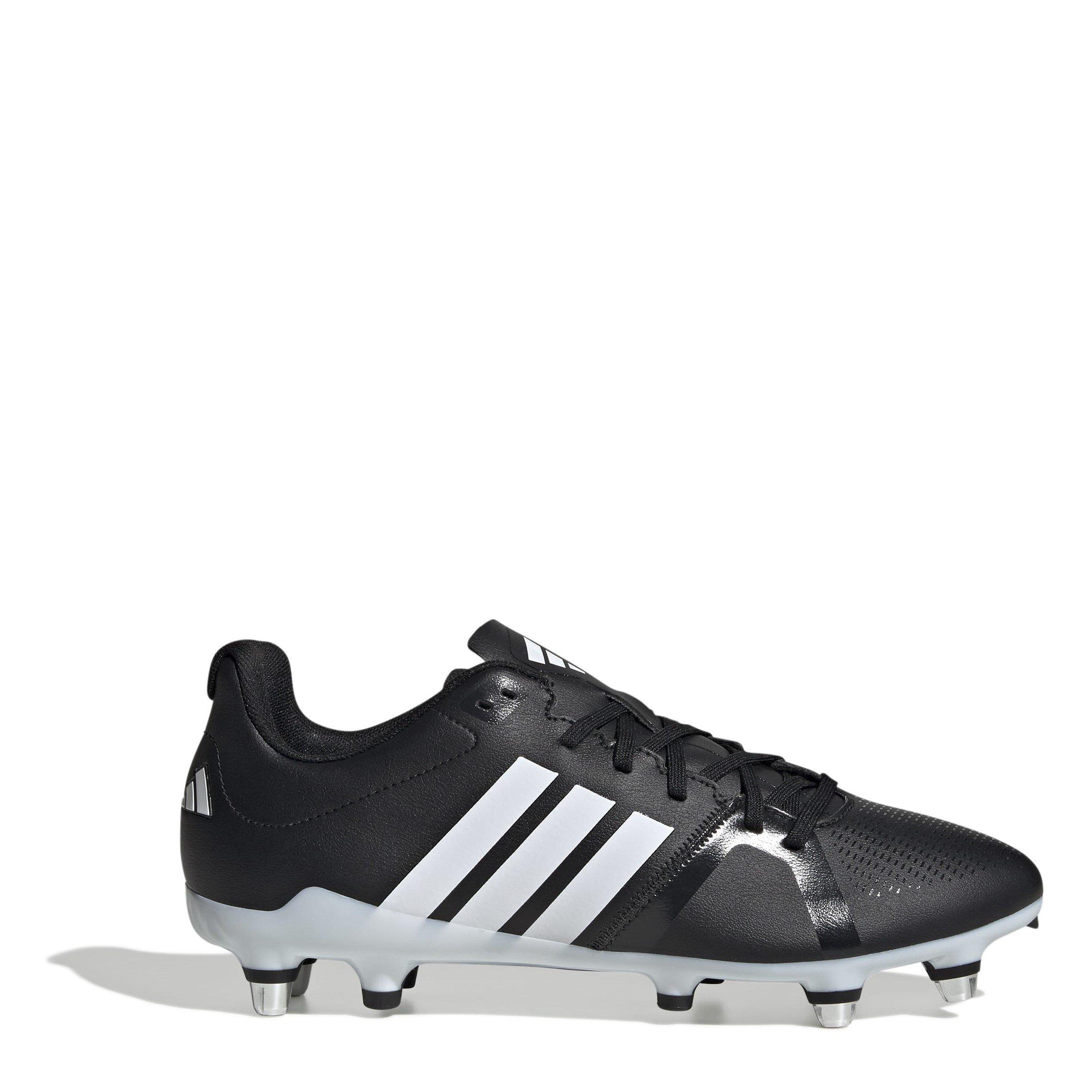 Adidas Women's Adizero Rs15 Rise Soft Ground Rugby Boots - Black/White - 7 (40.7)