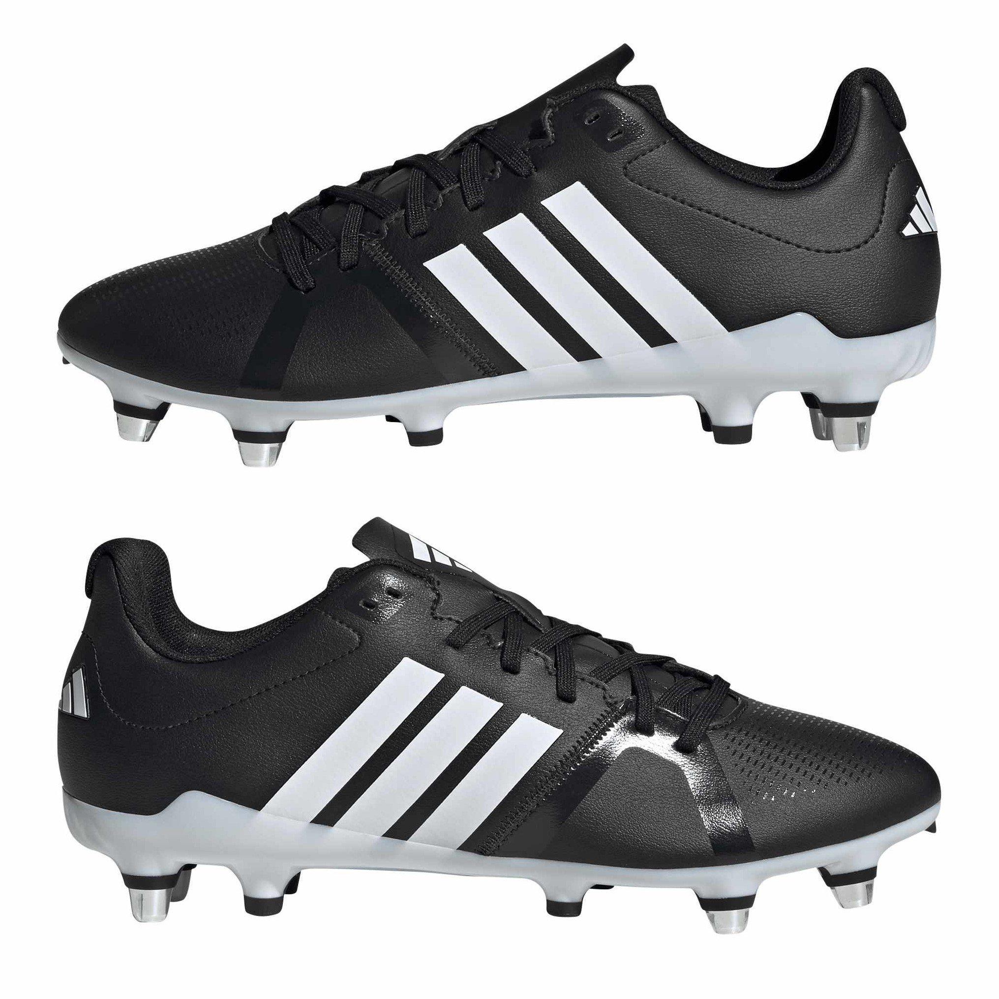 Noir/Blanc - adidas - Adizero RS15 Rise Womens Soft Ground Rugby Boots - 9