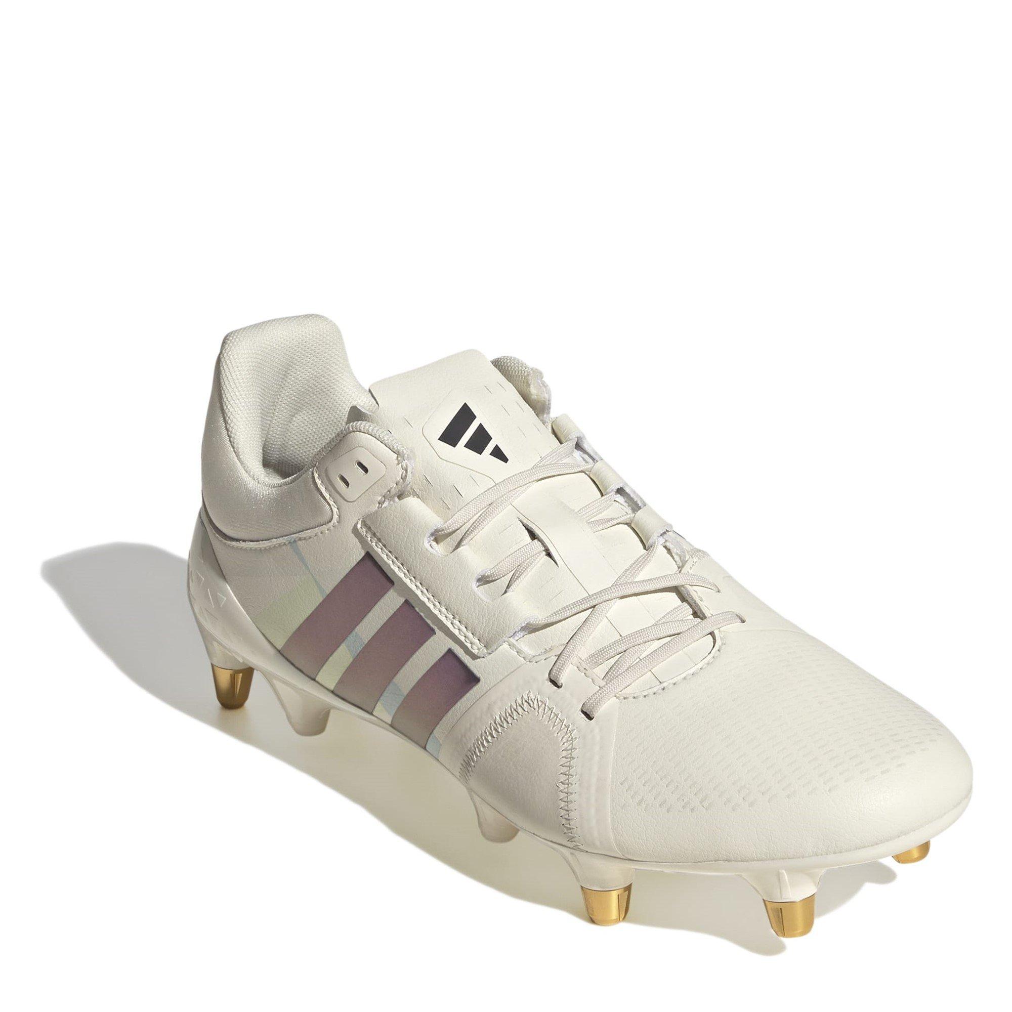 White/Black - adidas - RS15 Avaglide Womens Soft Ground Rugby Boots - 3