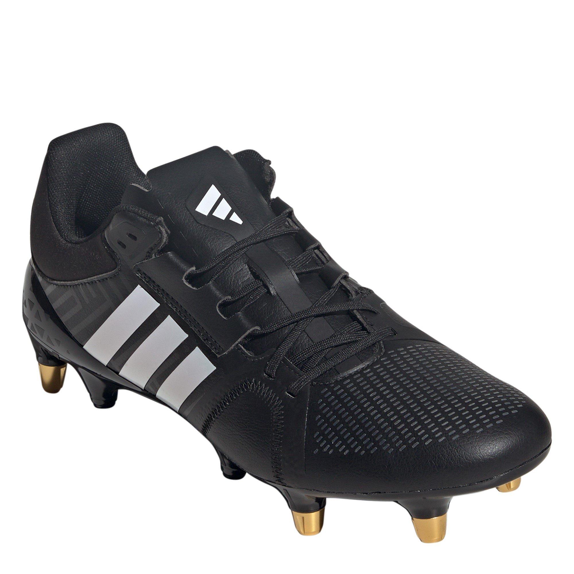 Black/White - adidas - RS15 Avaglide Womens Soft Ground Rugby Boots - 3