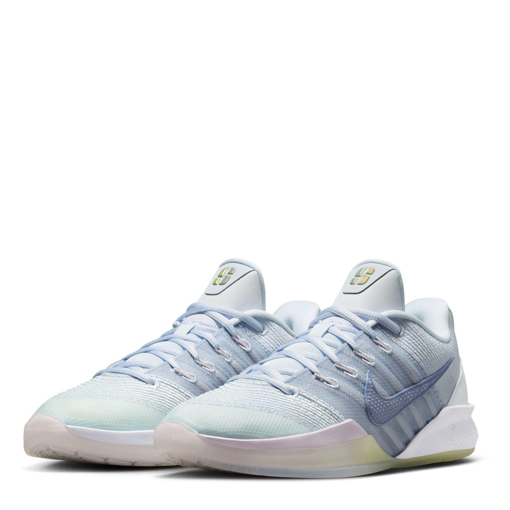 Wht/Grey/Purp - Nike - Women's Basketball Trainers - 4