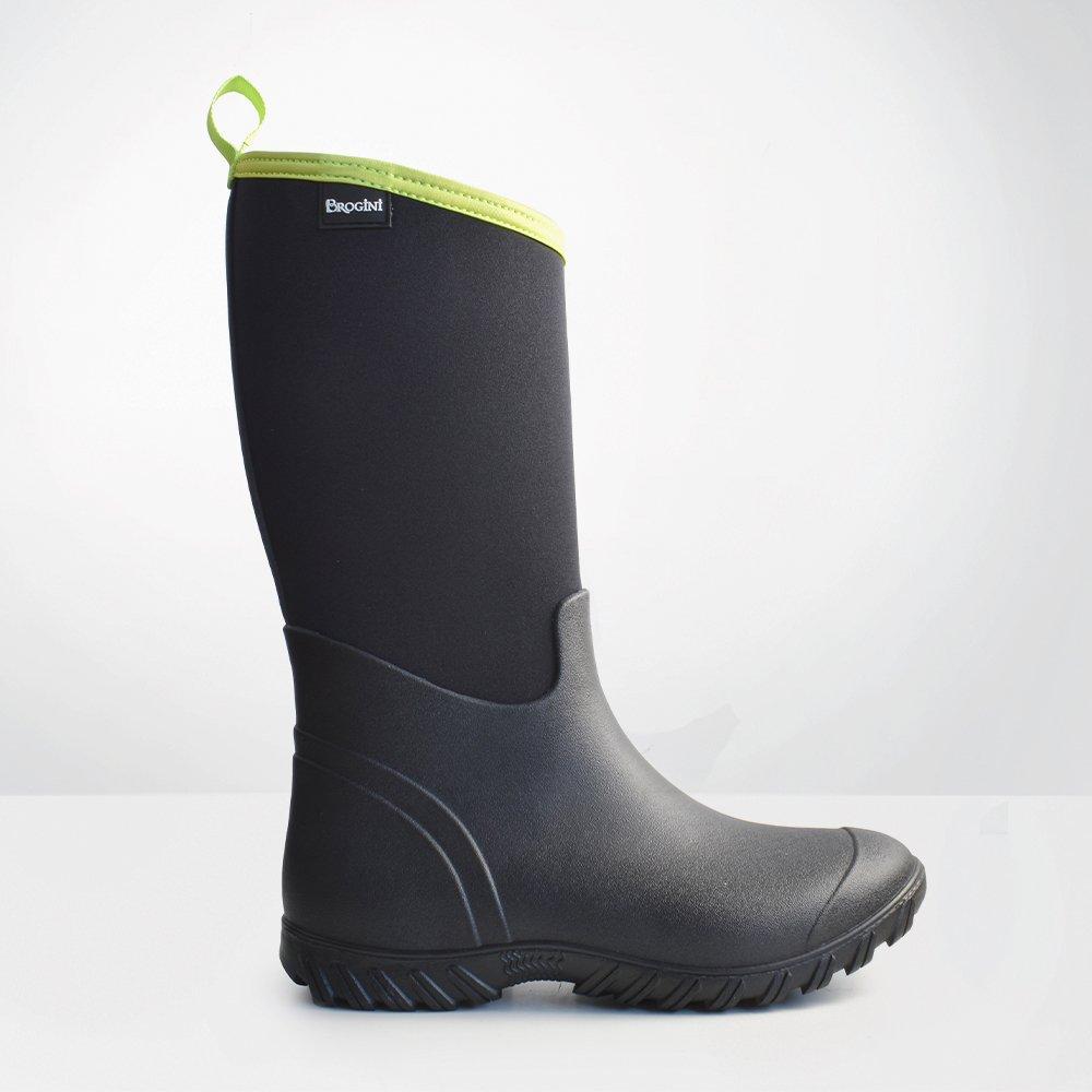 Black/Lime - Brogini - Belmont Waterproof Mid-Calf Muck Boots - 1
