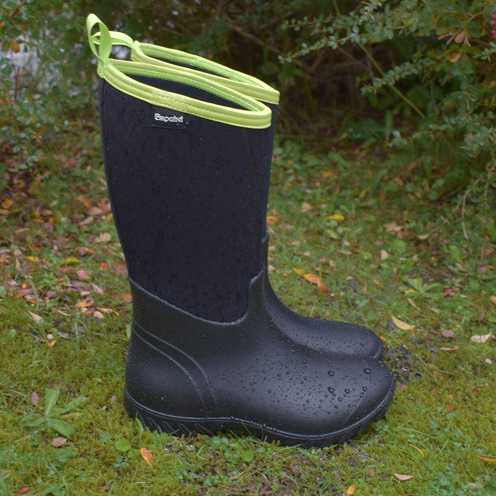Negro/Lima - Brogini - Belmont Waterproof Mid-Calf Muck Boots - 3