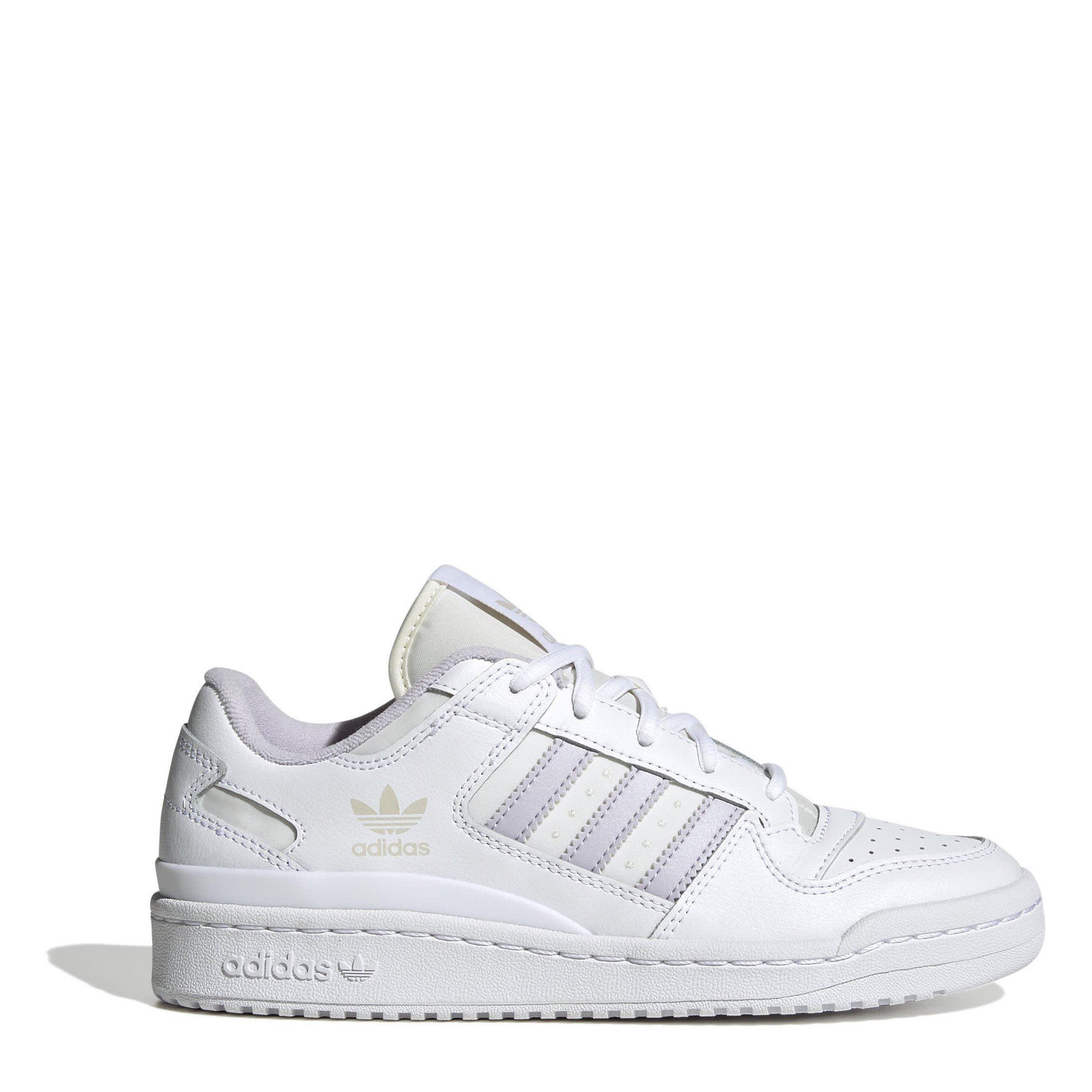 White - adidas Originals - Women's Forum Low Basketball Trainers - 1