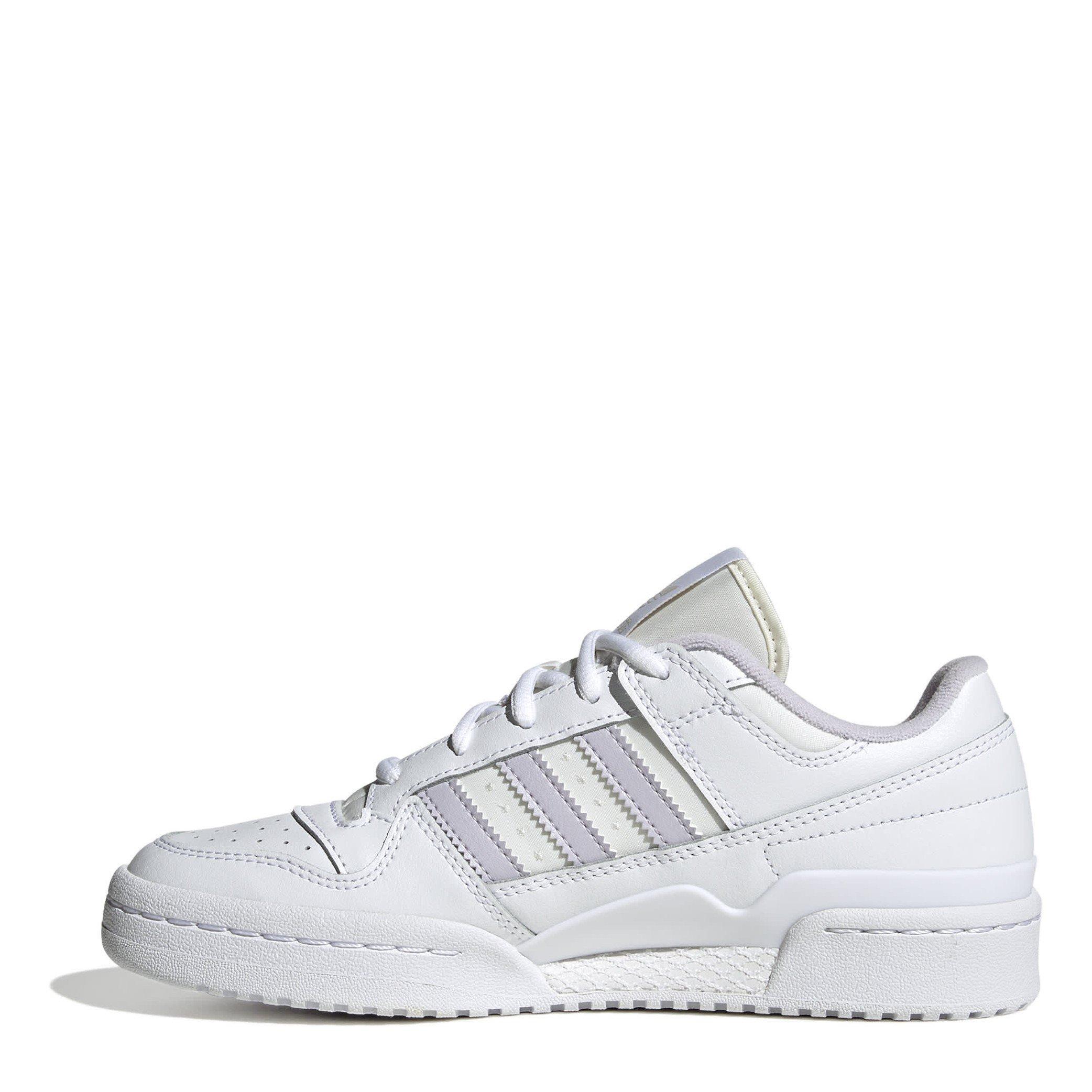 White - adidas Originals - Forum Low Basketball Trainers - 2