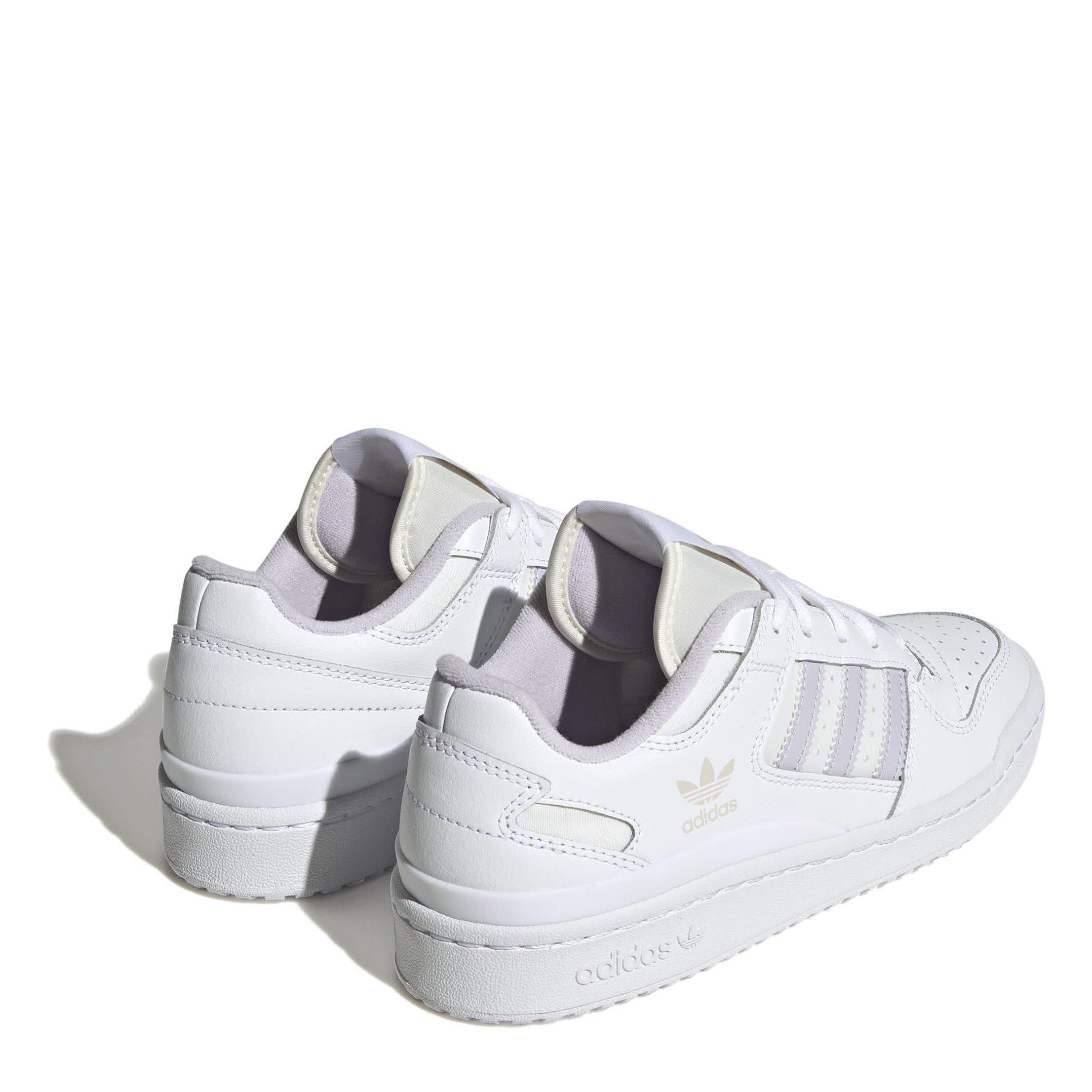 White - adidas Originals - Forum Low Basketball Trainers - 4