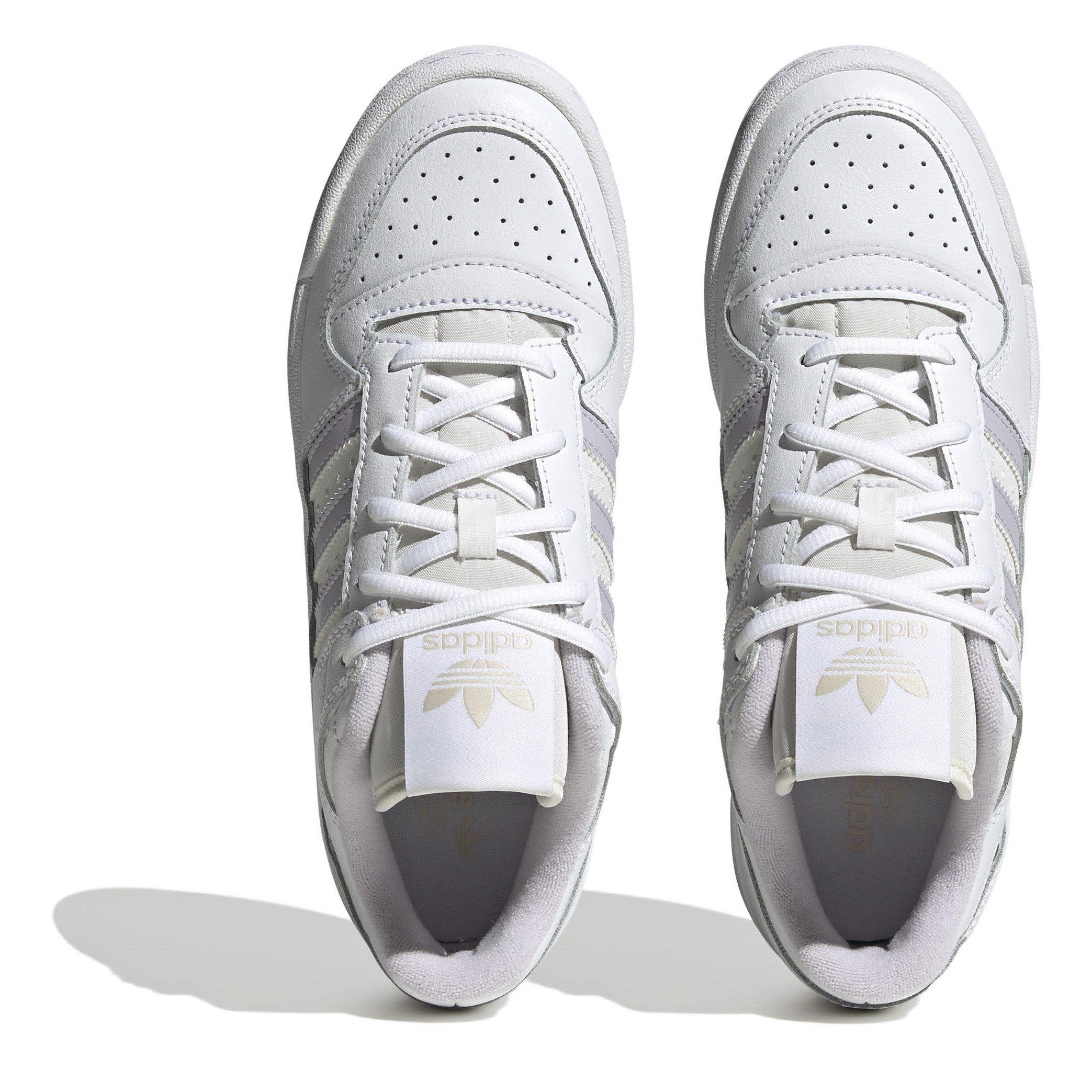 White - adidas Originals - Forum Low Basketball Trainers - 5