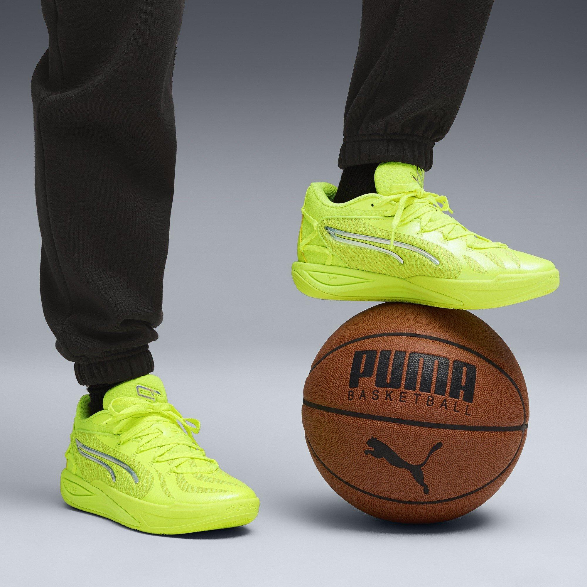 Lime Squeeze - Puma - Women's Stewie 4 Flawless Basketball Trainers - 3