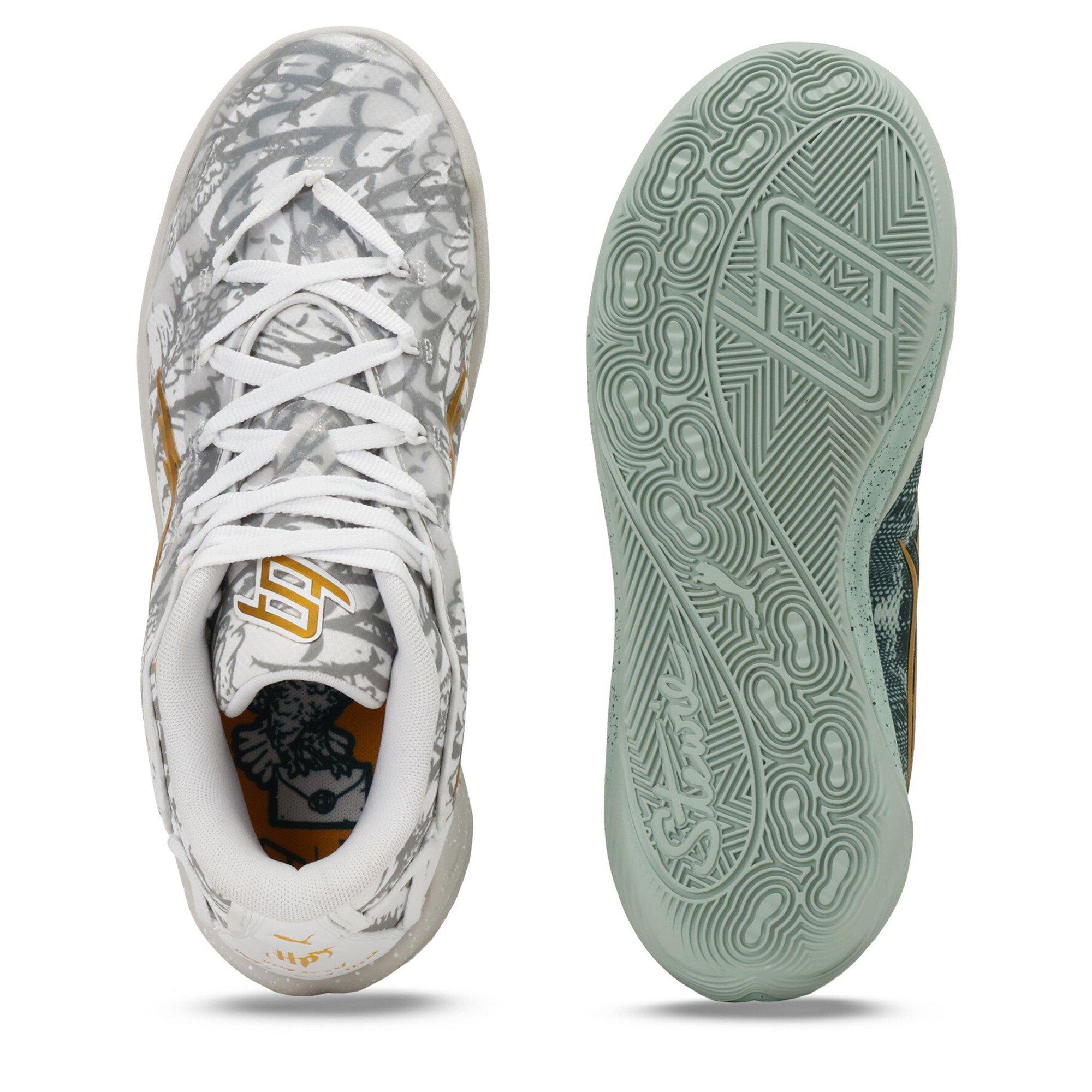 White-Greent - Puma - Women's Stewie 4 Harry Potter Basketball Trainers - 3
