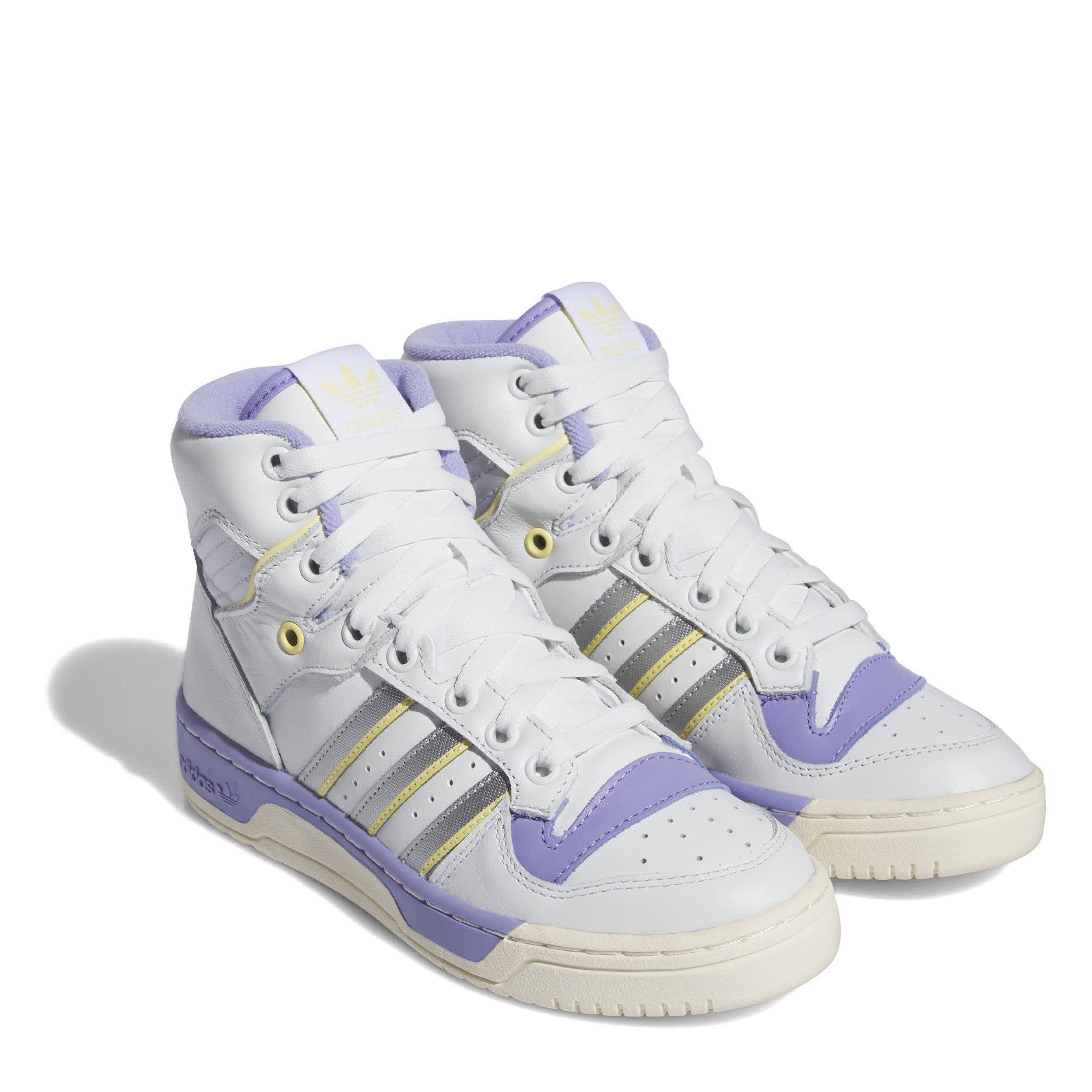 Branco - adidas - Rivalry High Basketball Trainers - 3