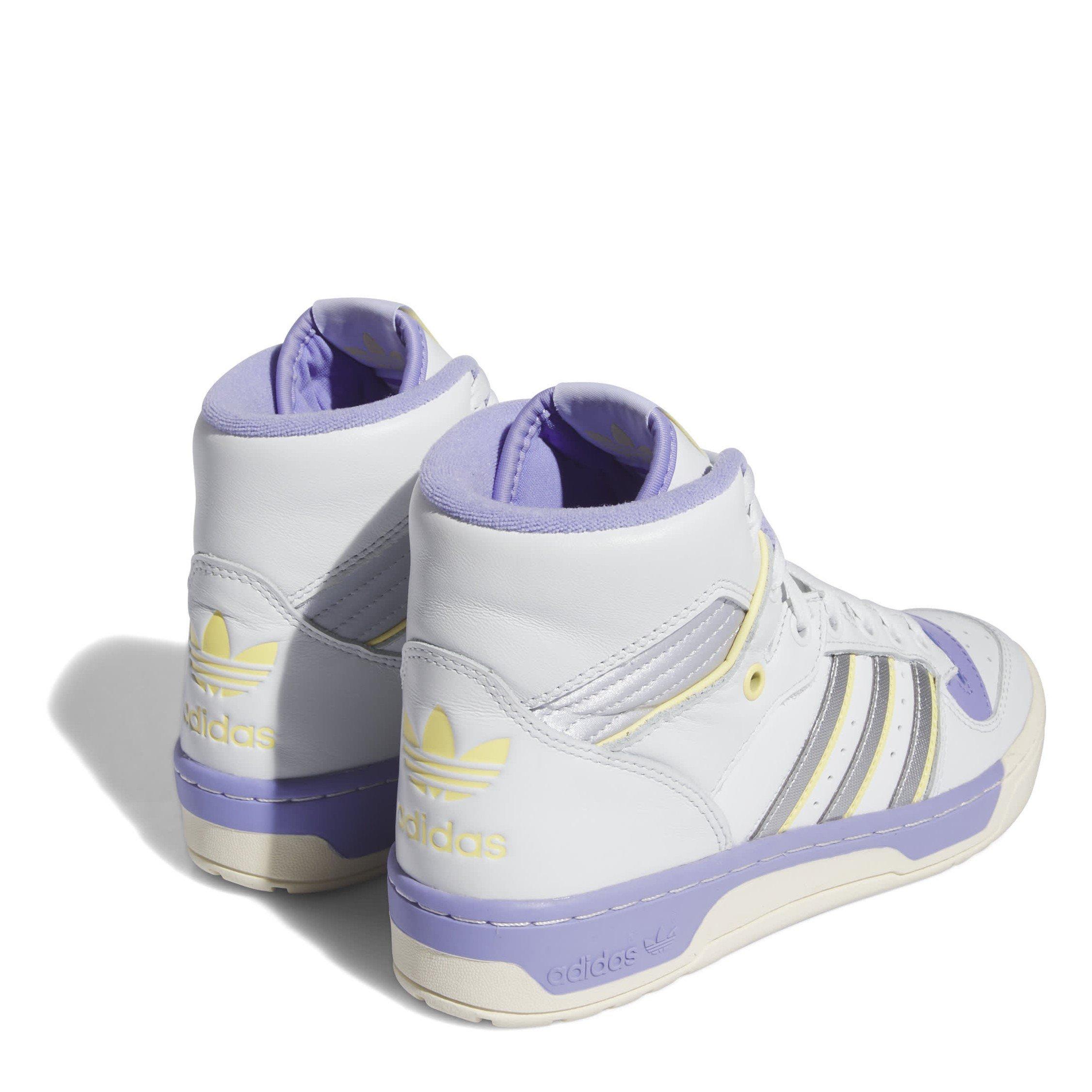 Branco - adidas - Rivalry High Basketball Trainers - 4