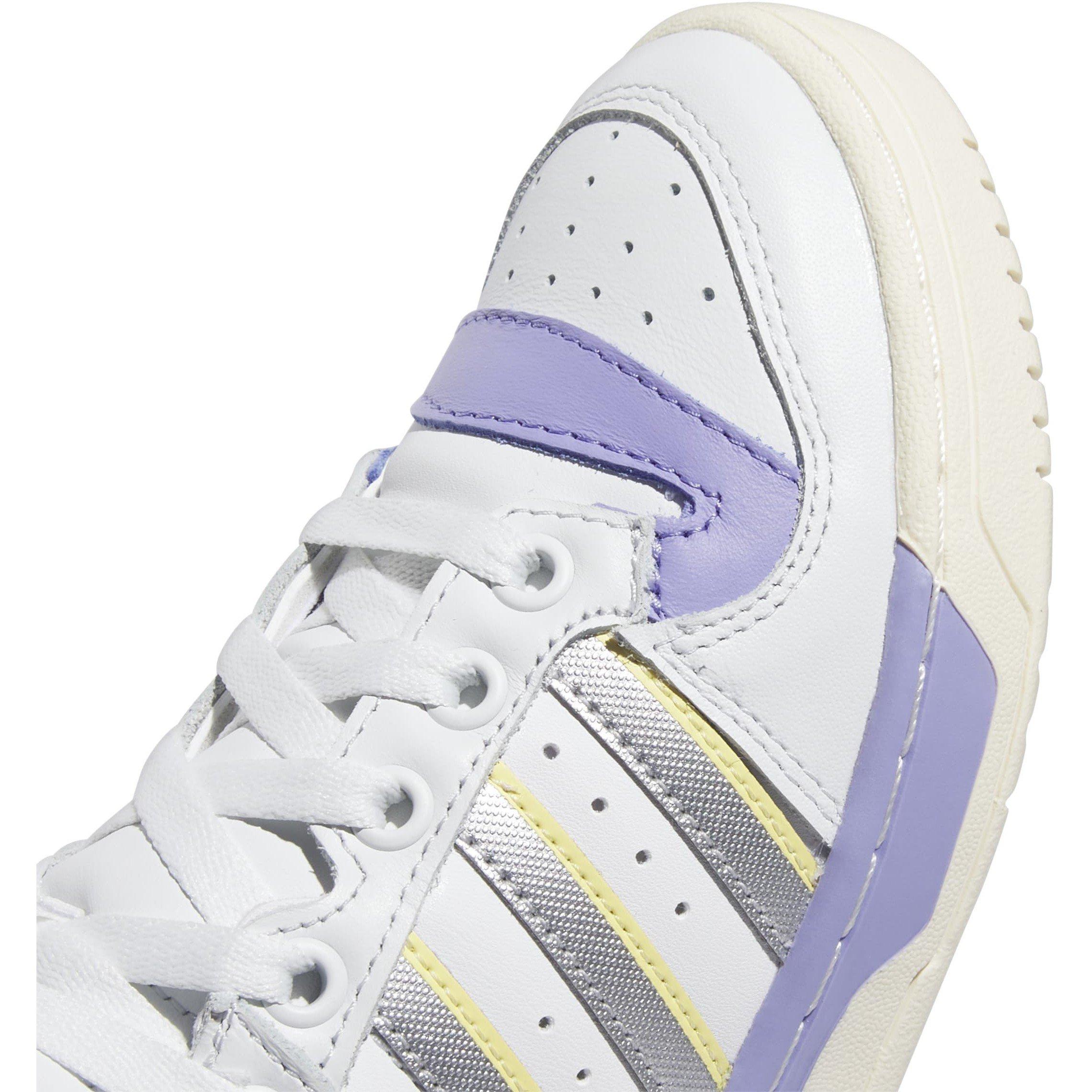 Branco - adidas - Rivalry High Basketball Trainers - 8