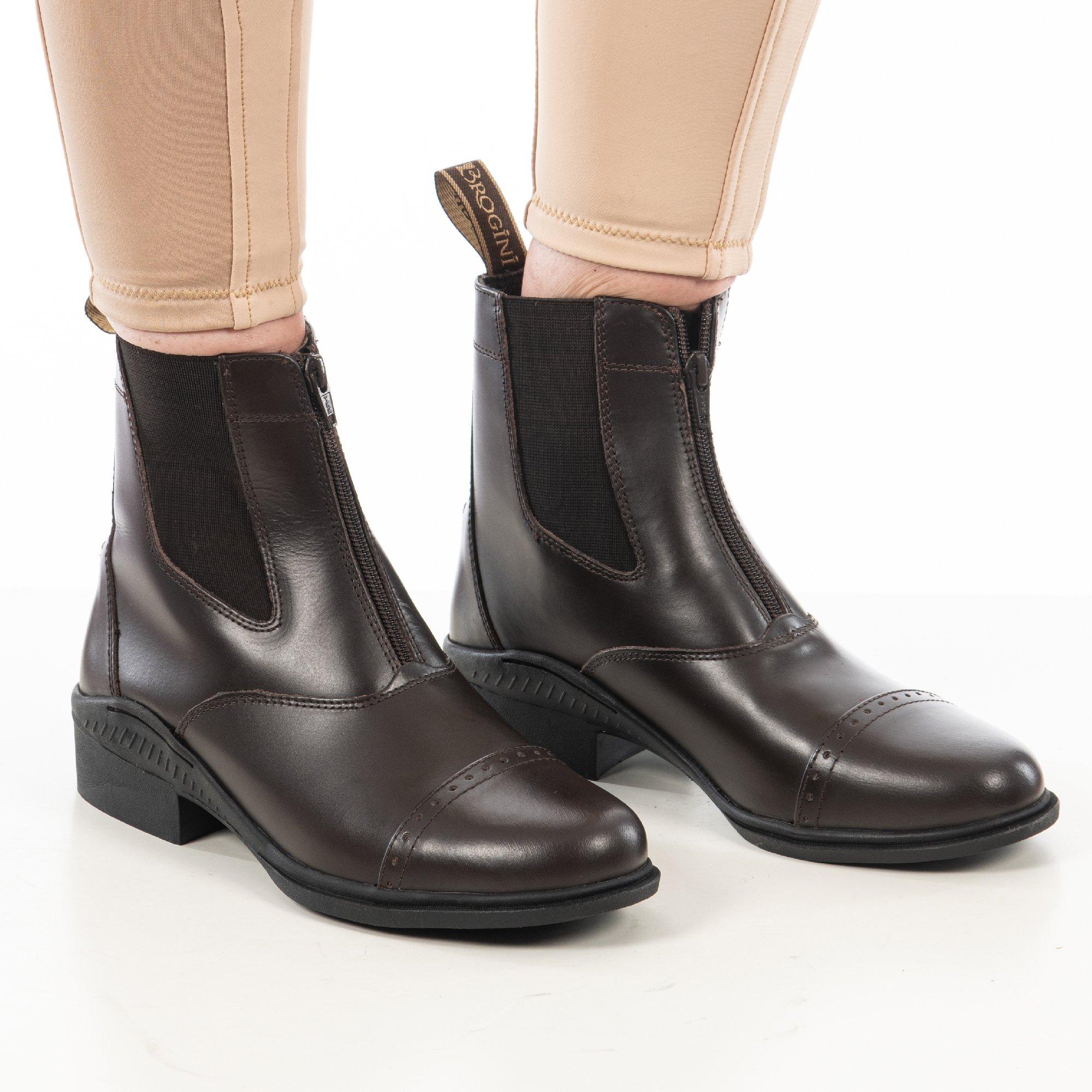 Brown - Brogini - Tivoli Zip Jodhpur Boots - 4